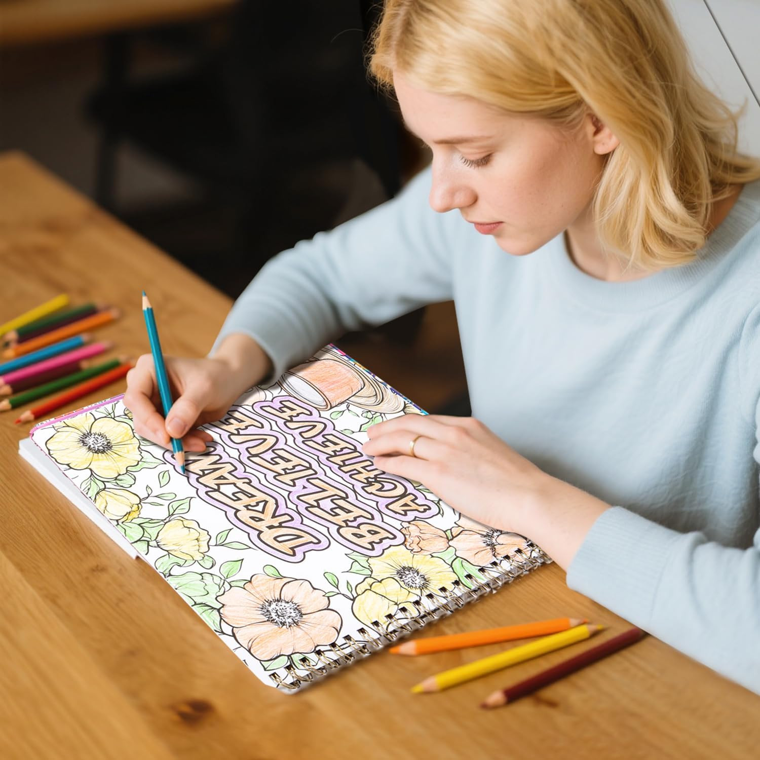 Women’s Coloring Book 30 Pages Inspirational Quotes Coloring Books for Adults to