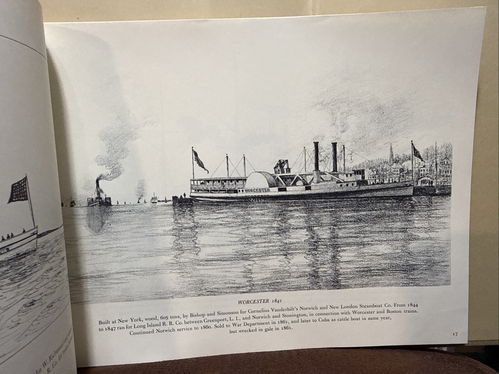 Long Island Sound And Narragansett Bay Steam Vessels – Drawings By Samuel Ward