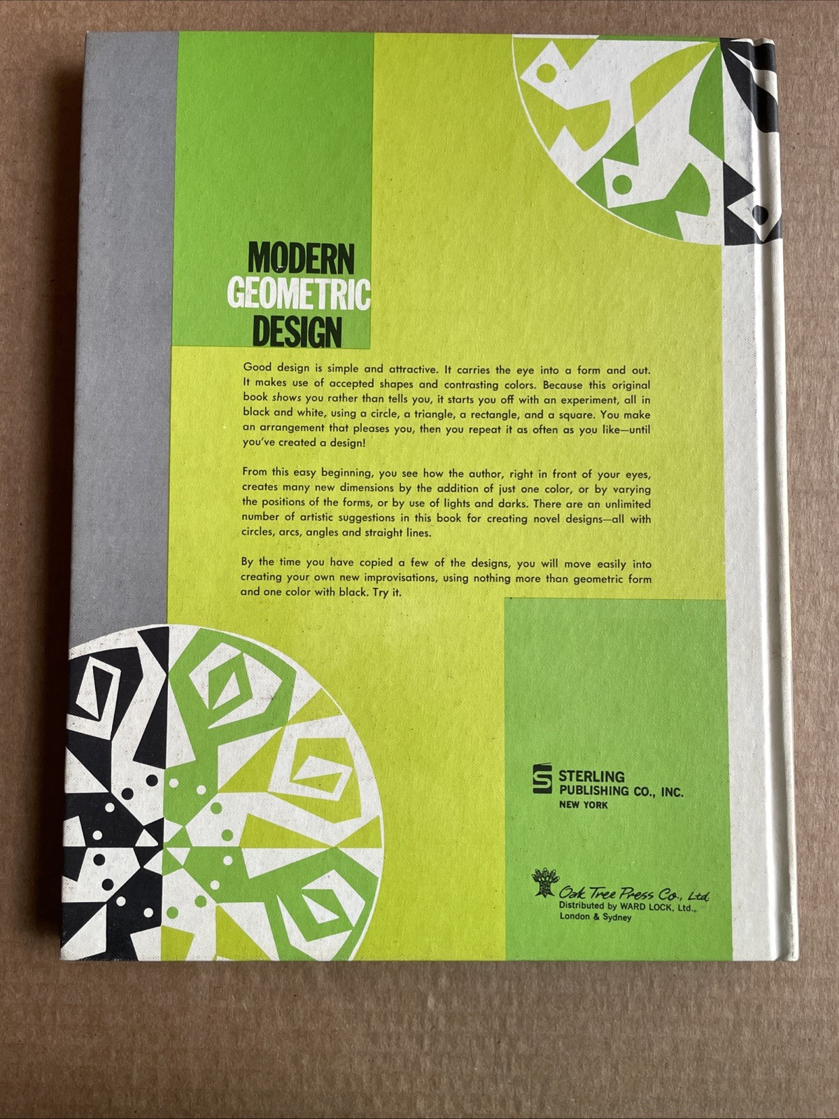 MODERN GEOMETRIC DESIGN Adolf Lorch HC Book (c) 1971 Oak Tree Press