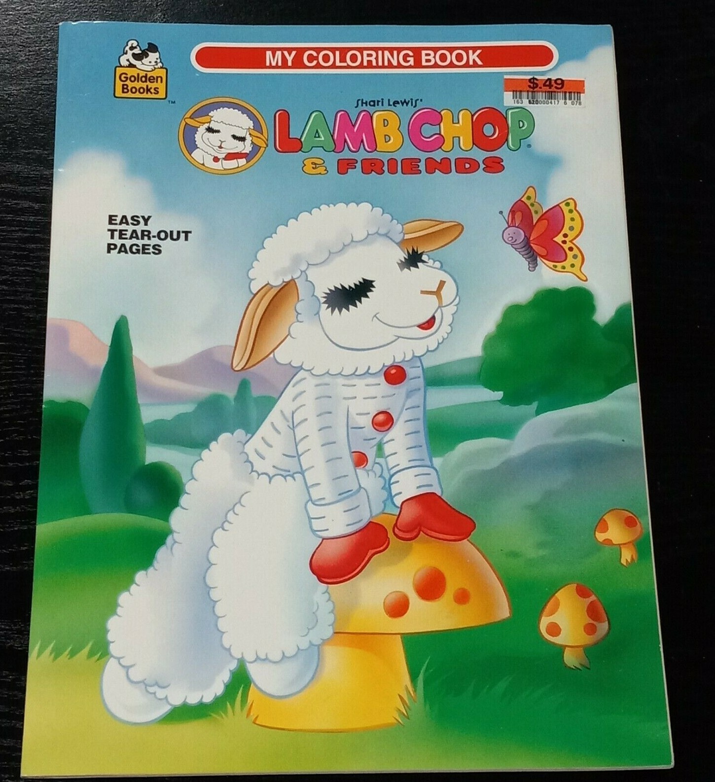 New Vintage Lamb Chop & Friends Coloring Book Shari Lewis Golden Books 1996 NOS