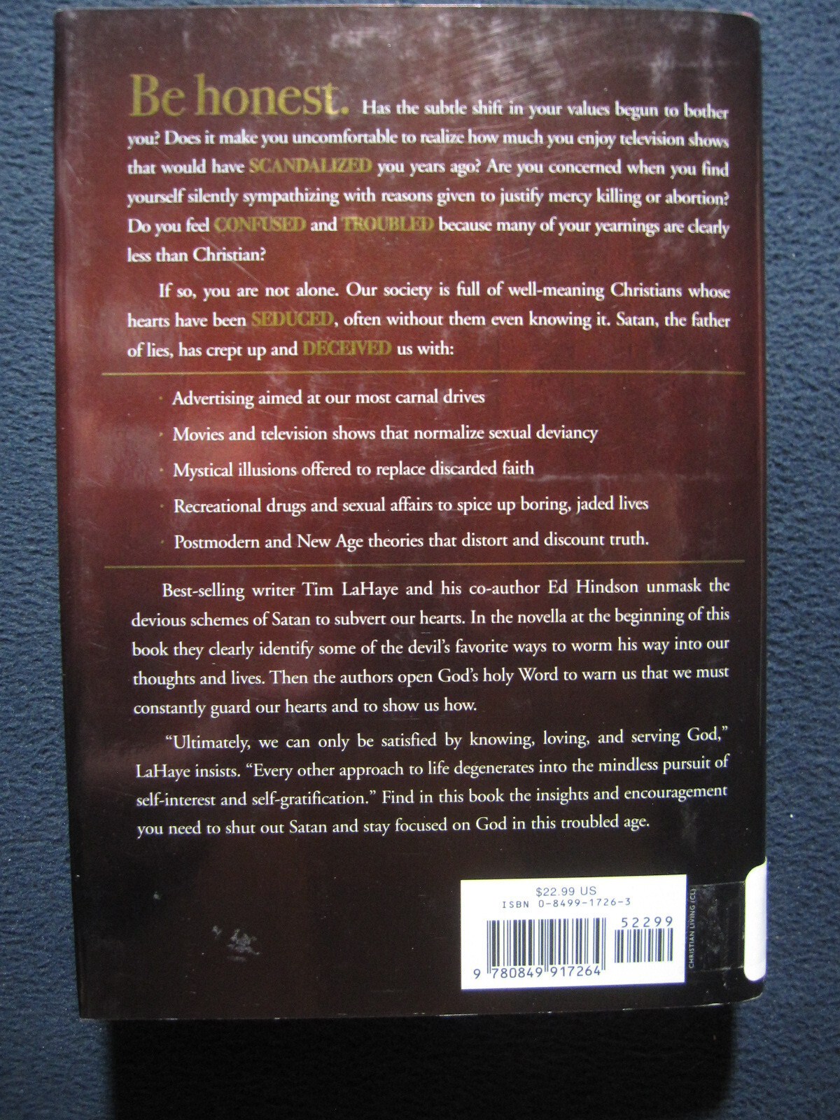Seduction of the Heart LaHaye, Tim F. and Hindson, Edward E.