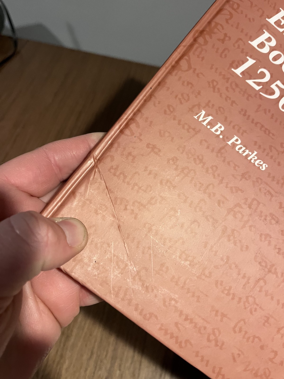 ENGLISH CURSIVE BOOK HANDS, 1250-1500 By M B Parkes – Hardcover