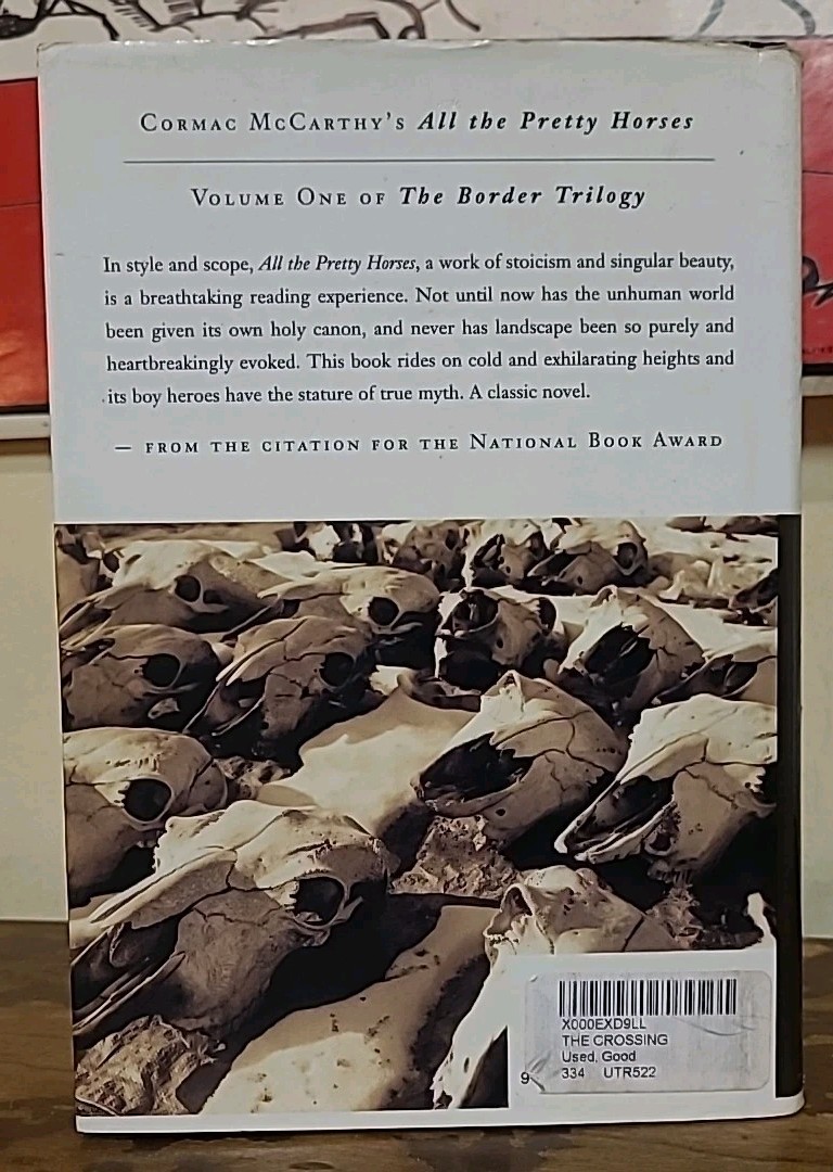 THE CROSSING 1994 Cormac McCarthy Hardcover Book DJ True First Edition VGC Knopf
