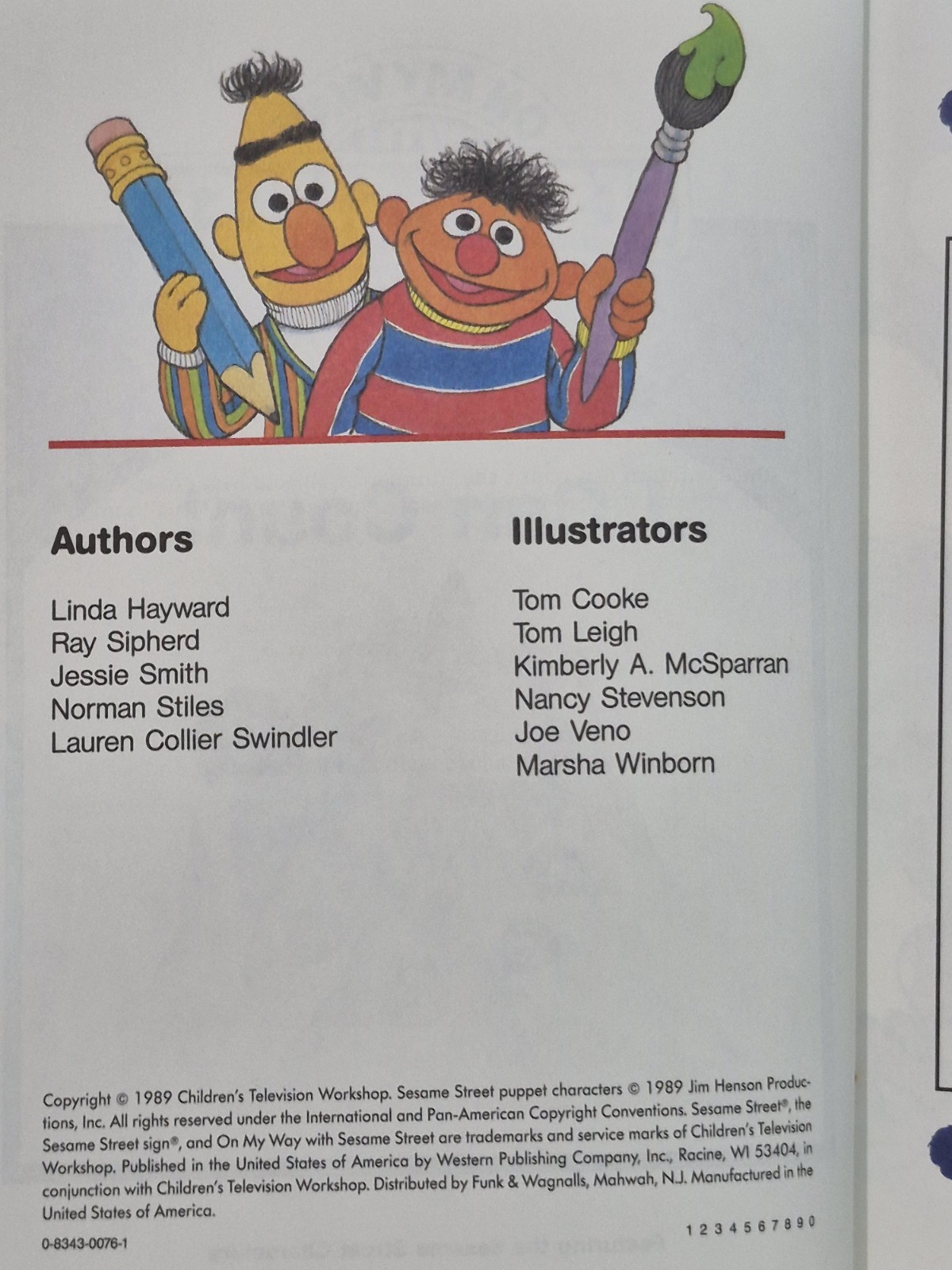 On My Way with Sesame Street Volumes 2 & 3 Vintage Book Set Jim Henson 1989