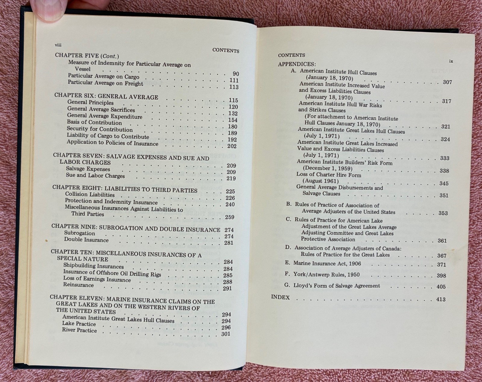 Marine Insurance and General Average in the United States- L Buglass SIGNED 1973