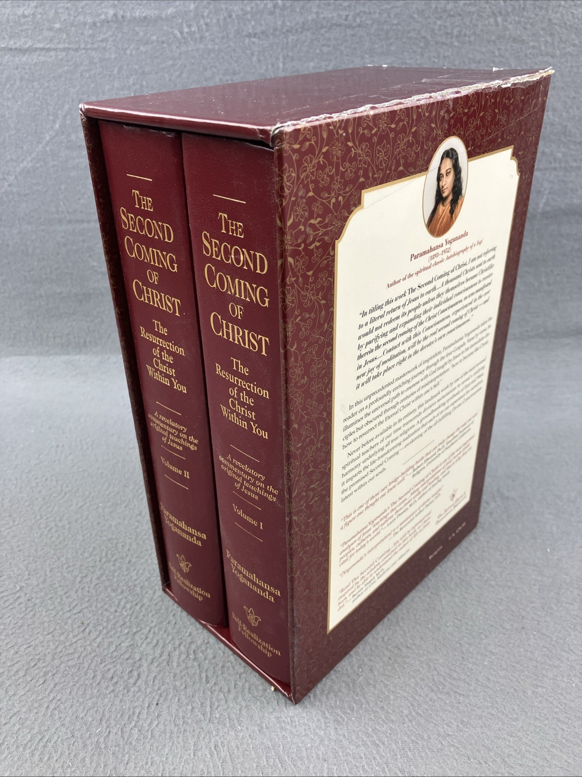 The Second Coming Of Christ Volume I & II Yogananda Paramahansa Boxed Set