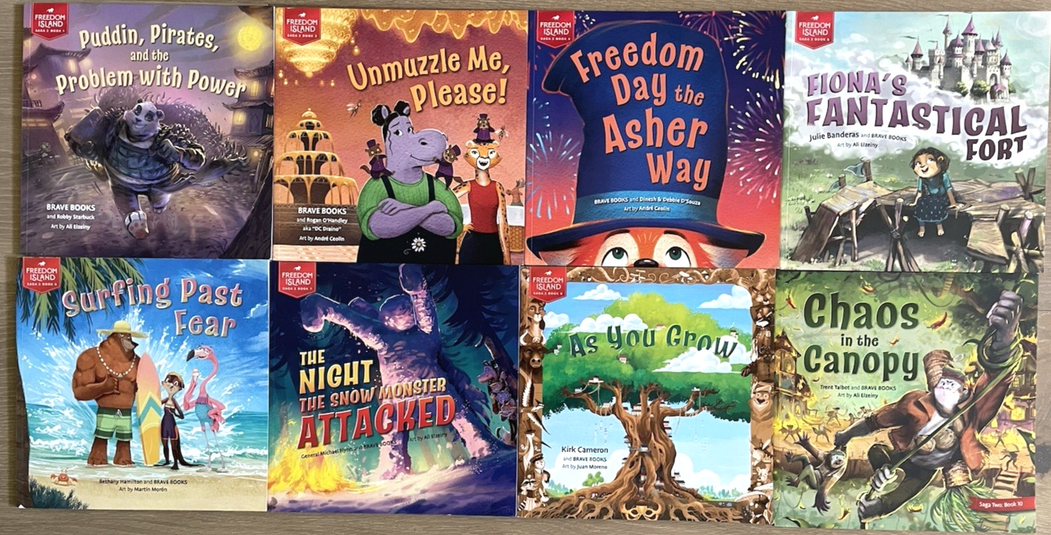 Brave Books Freedom Island Lot of 8 Books Saga Two Iron Chaos