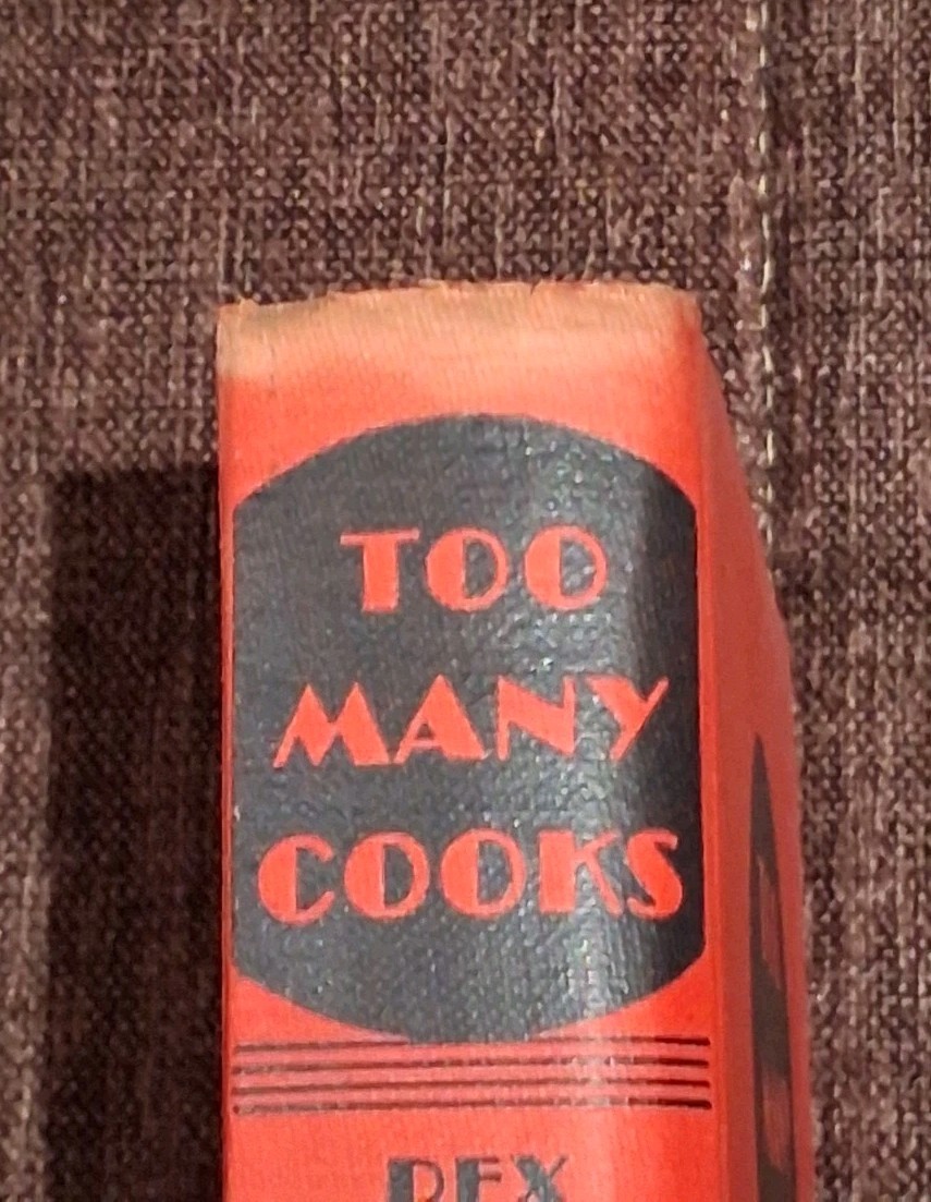 Rex Stout Too many cooks Nero Wolfe Farrar 1st/ 2nd with recipe pages intact