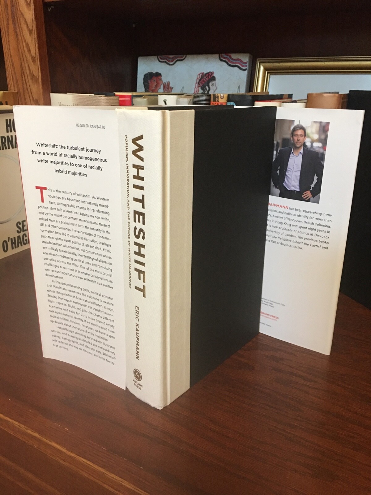 Whiteshift. Eric Kaufmann 1st HC Ptg. Abrams 2019. Fine Unread