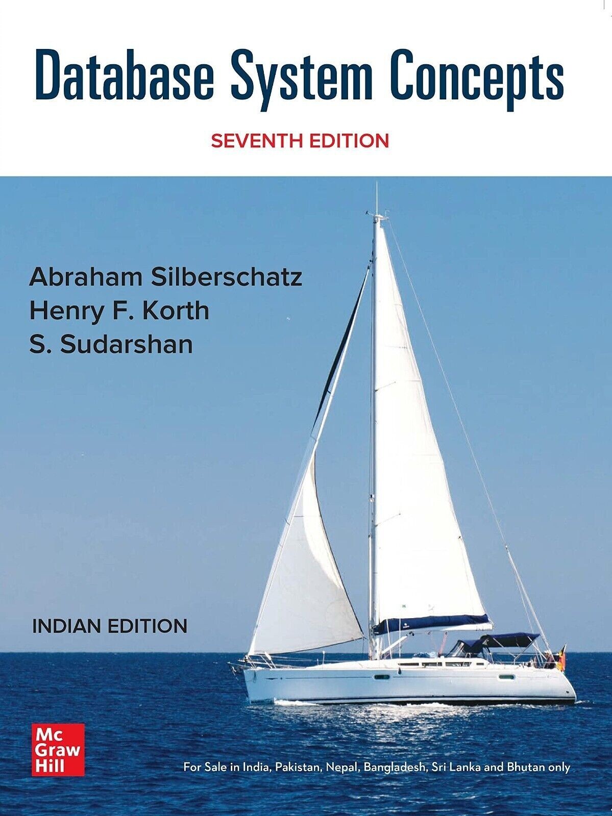4-6DAYS DELIVERY- Database System Concepts by Abraham Silberschatz, 7TH INT’L ED