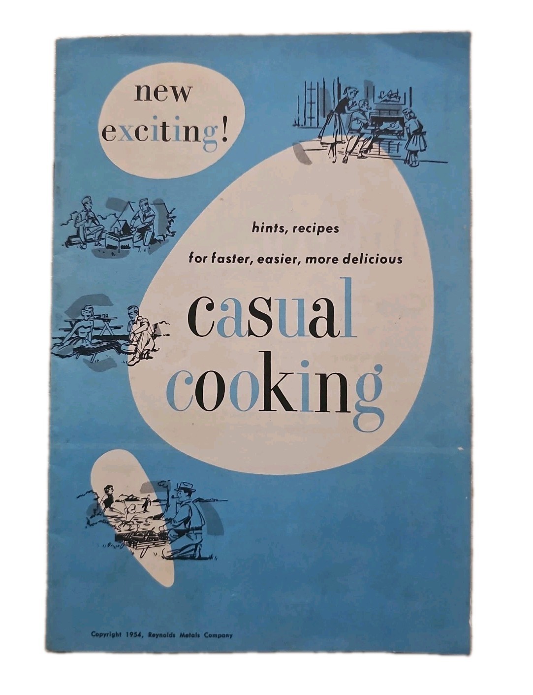 Casual Cooking 1954 Reynolds Metals Co. Booklet Recipes Hints Vintage Cookbook