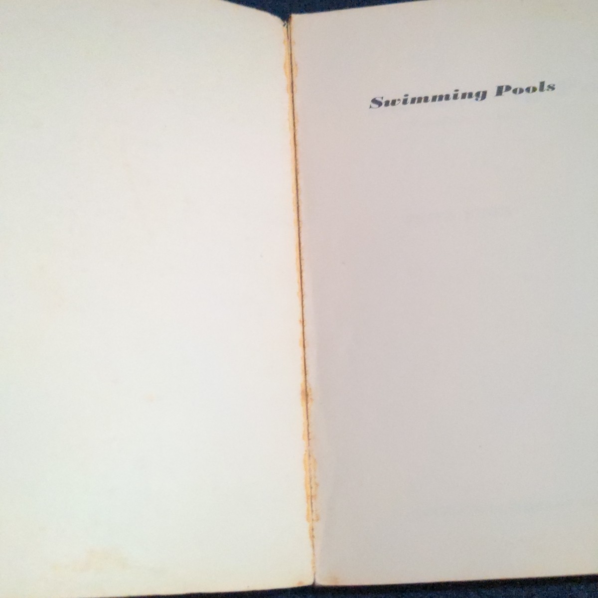 Swimming Pools: A Homeowner’s Bible by Peter Jones – Vintage Guide 1st Ed 1982