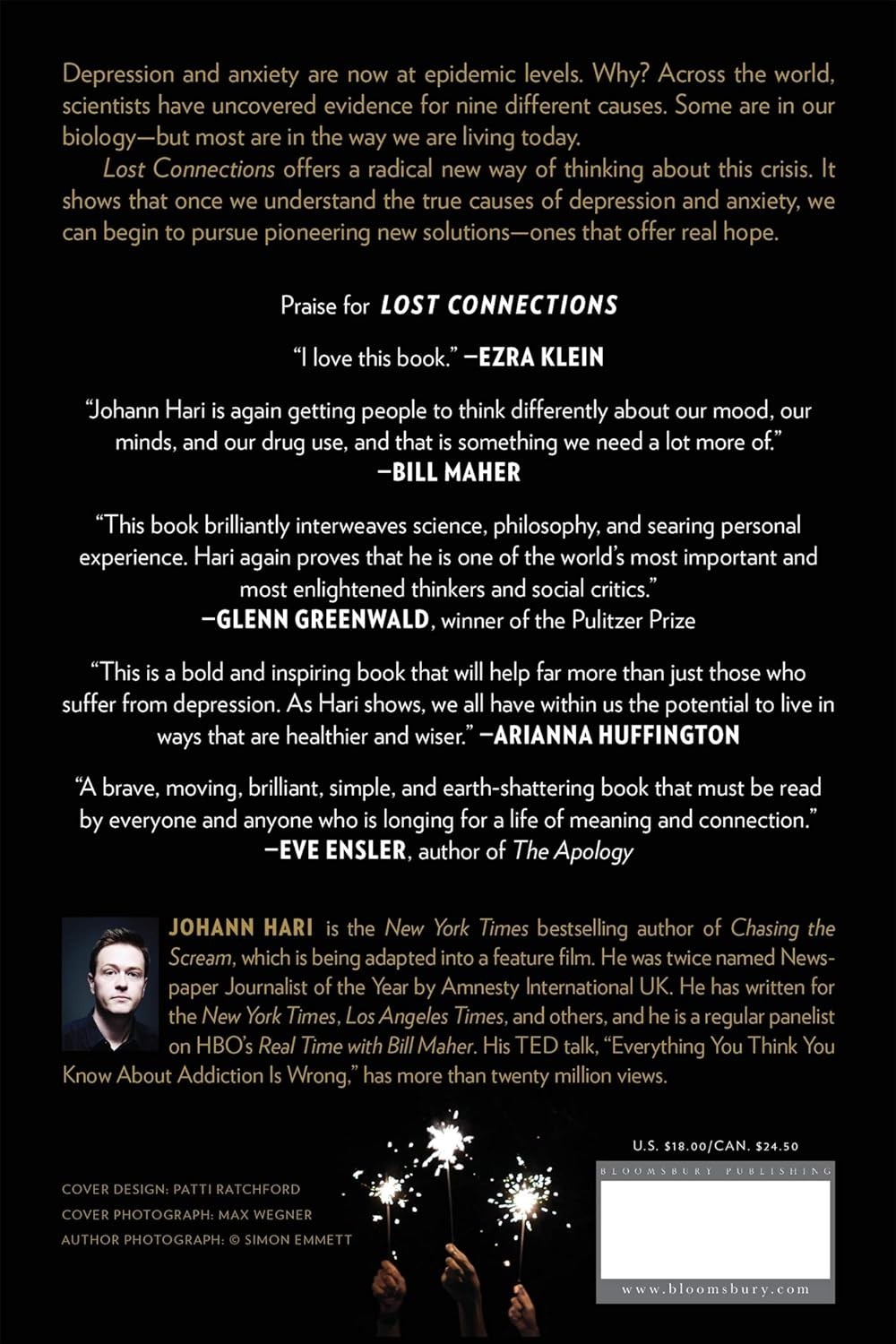 Lost Connections by Johann Hari 2019 Paperback NEW