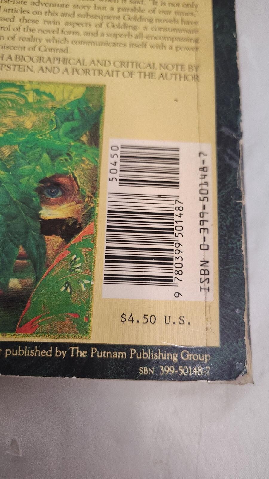 Lord of the Flies William Golding Vintage Wideview Perigee Paperback