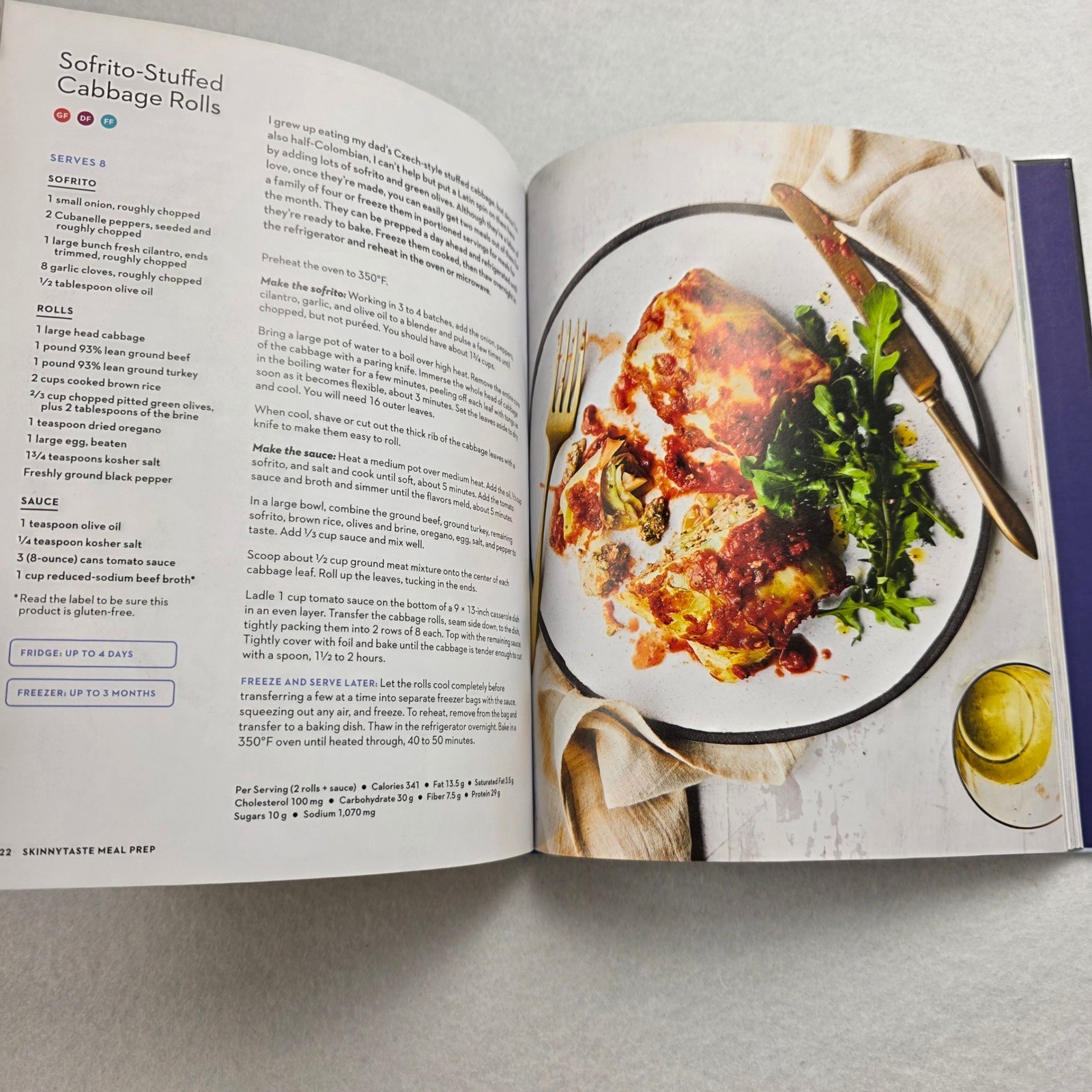 Skinnytaste Meal Prep Cookbook Gina Homolka Healthy Make-Ahead Recipes Hardcover