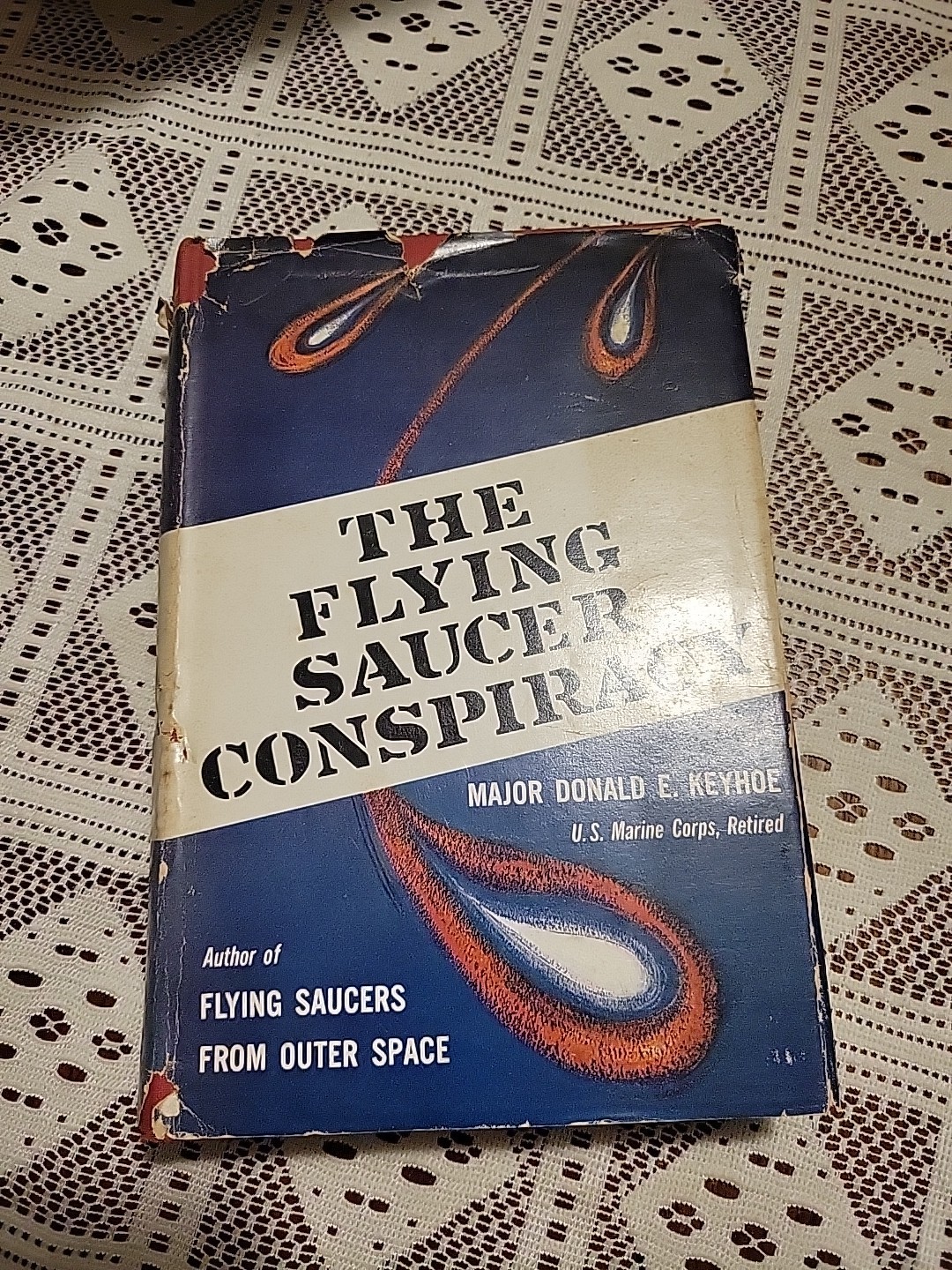 The Flying Saucer Conspiracy Major Donald E. Keyhole 1955 2nd Ed Occult UFO Vtg