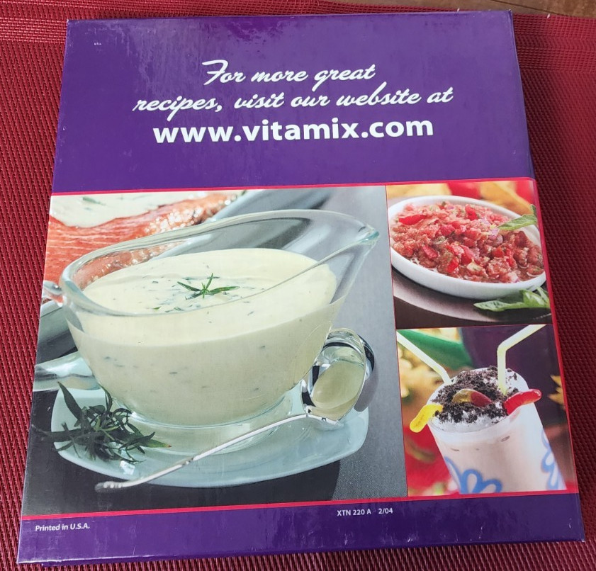 Vita-Mix XTN-208A 3-Ring Cookbook + Owner’s Manual Whole Foods Recipes 3 Ring HB