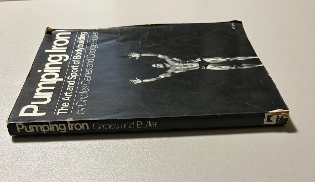Vintage Pumping Iron Book by Charles Gaines, G. Butler & Schwarzenegger VHS Tape