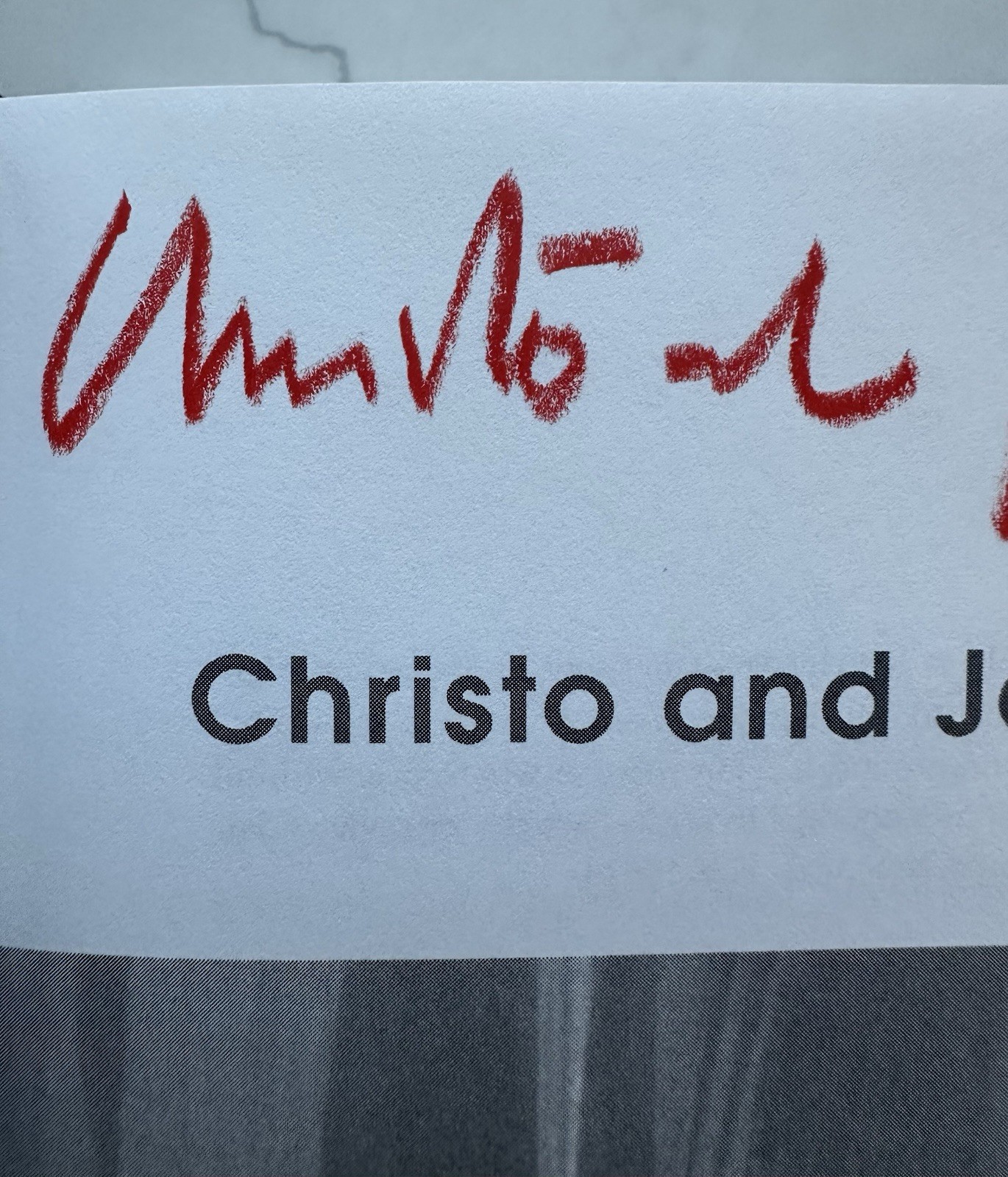 *Christo and Jeanne-Claude : A Biography by Burt Chernow 1st USA Edition Signed*
