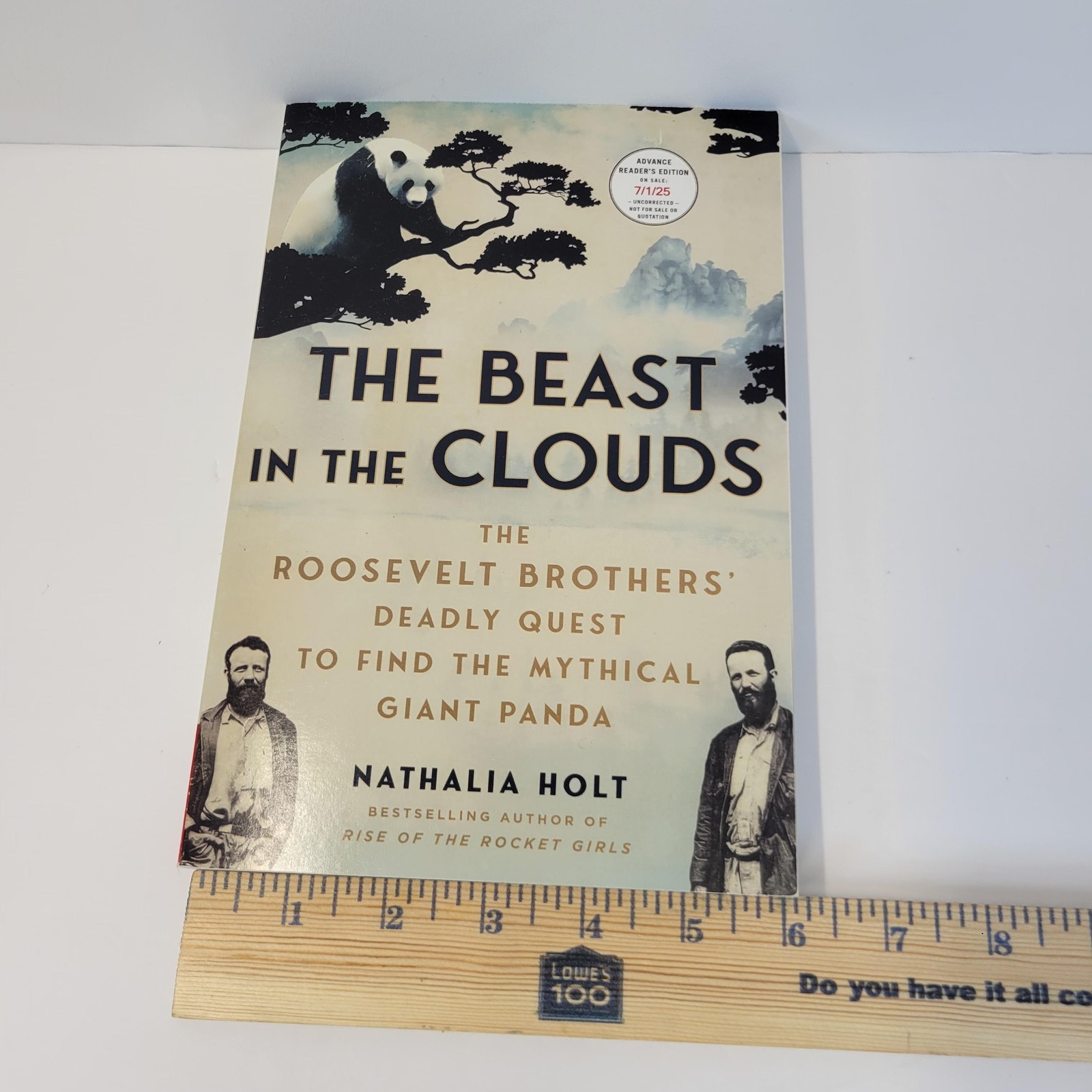 The Beast In The Clouds Nathalia Holt Atria Cream ARC Trade PB Panda Roosevelt