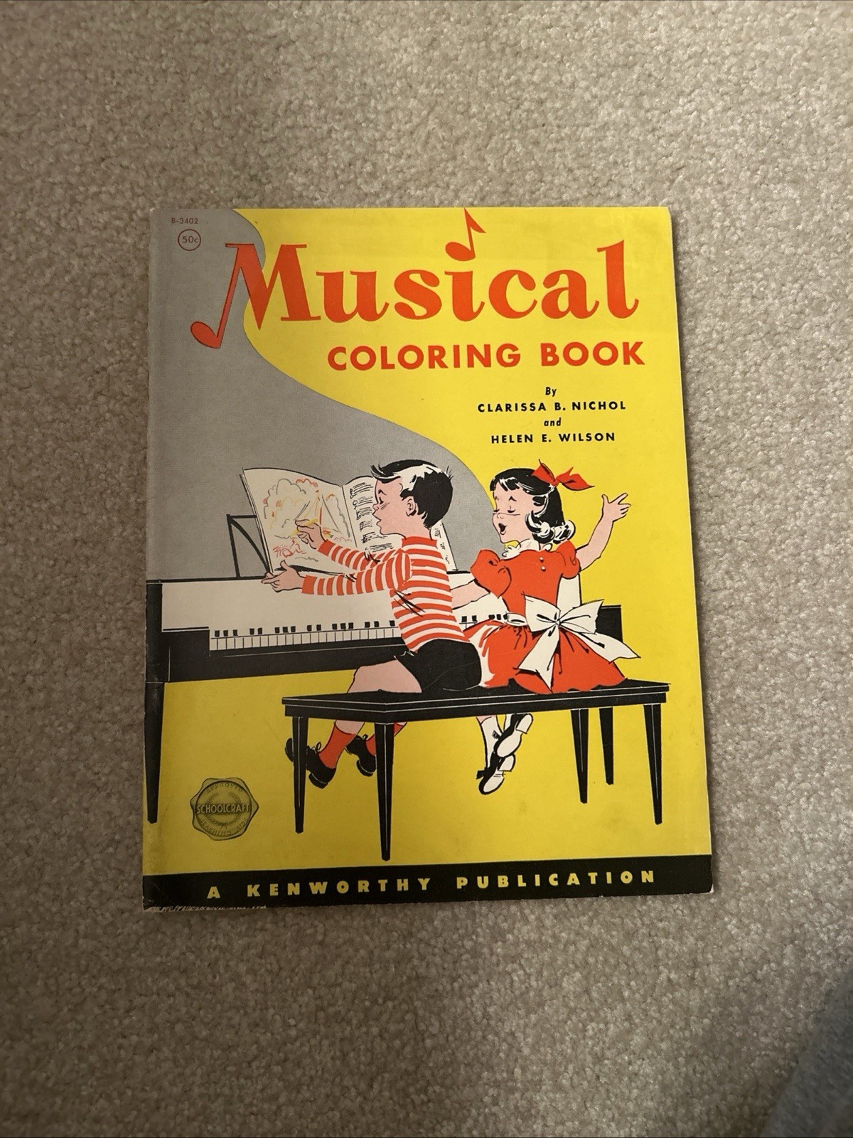Musical Coloring Book VINTAGE music Book For Kids