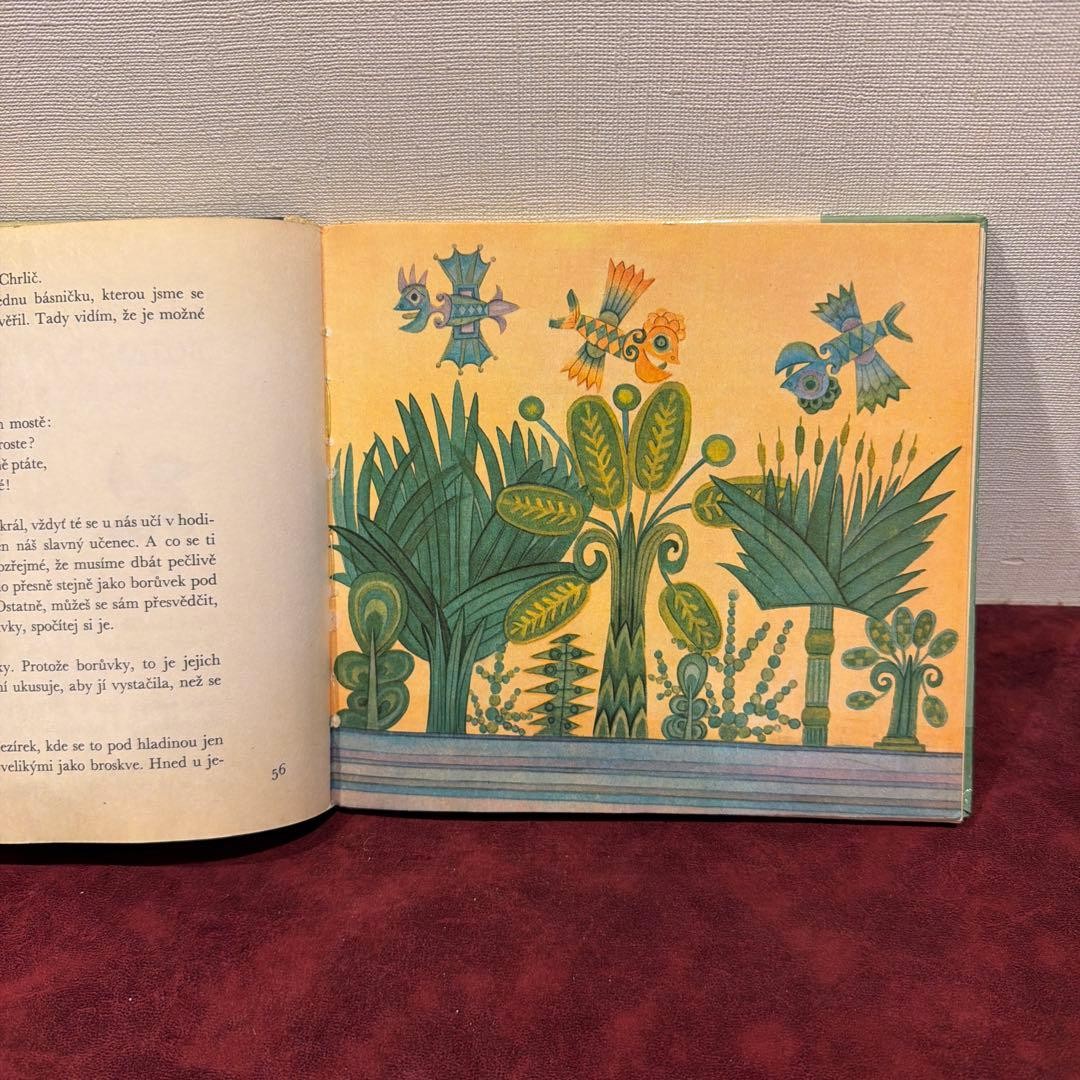 Vintage Czech Illustrated Picture Book Hardcover 114 Pages 20.5x19cm