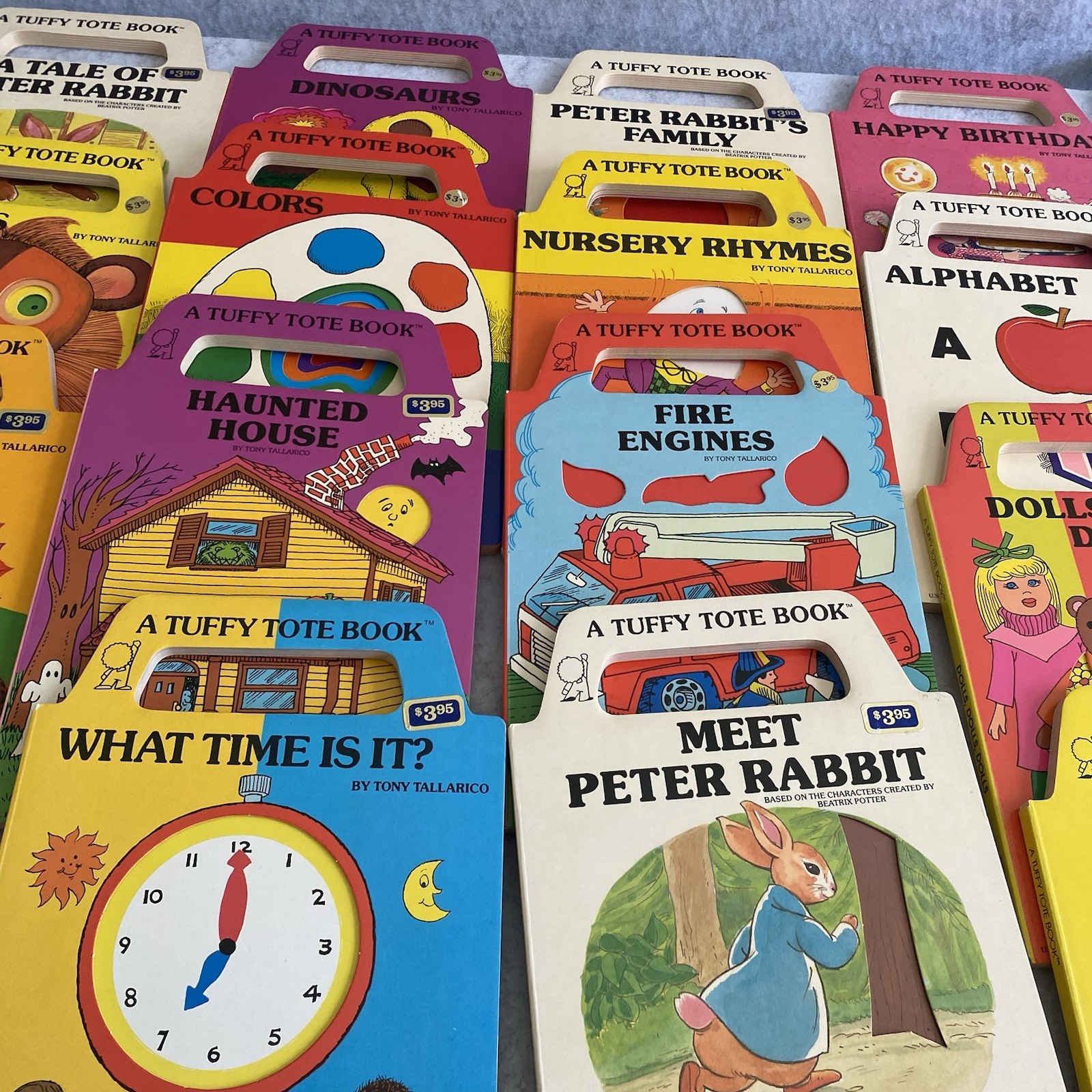 Tuffy Tote Book Lot 21 Tony Tallarico Board Peter Animals Time Trip Color Rhymes