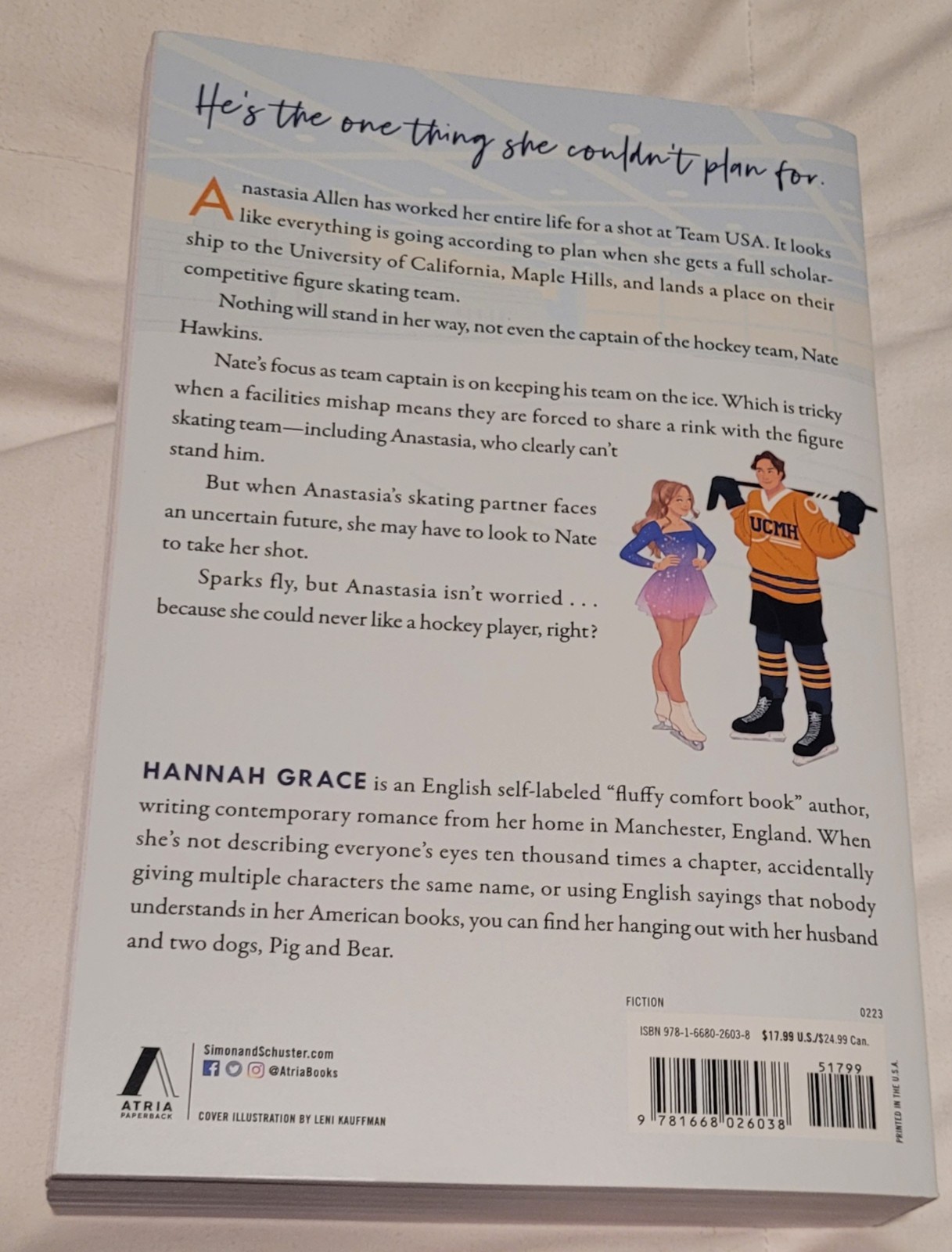 SET Hannah Grace Icebreaker & Wildfire Signed First Atria Edition Paperback Book