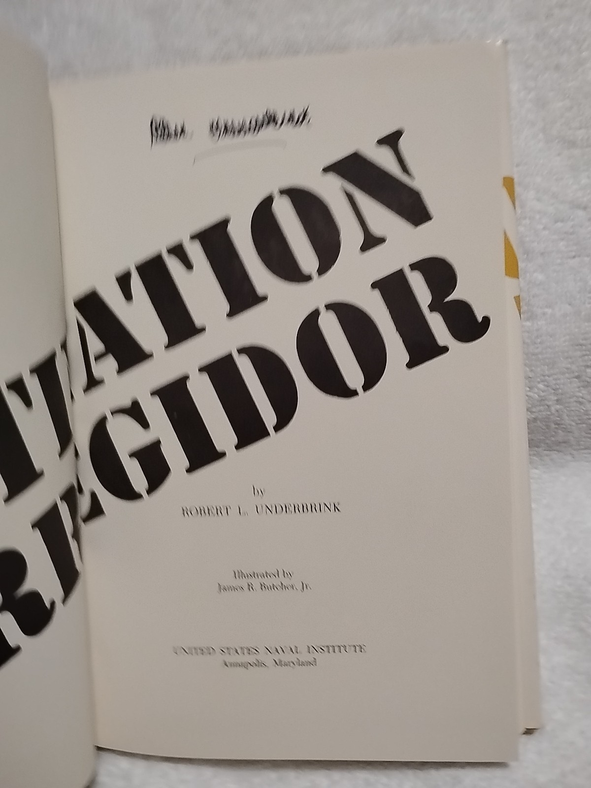 Destination Corregidor by Robert Underbrink Vtg 1971 HC DJ WW2 In The Pacific