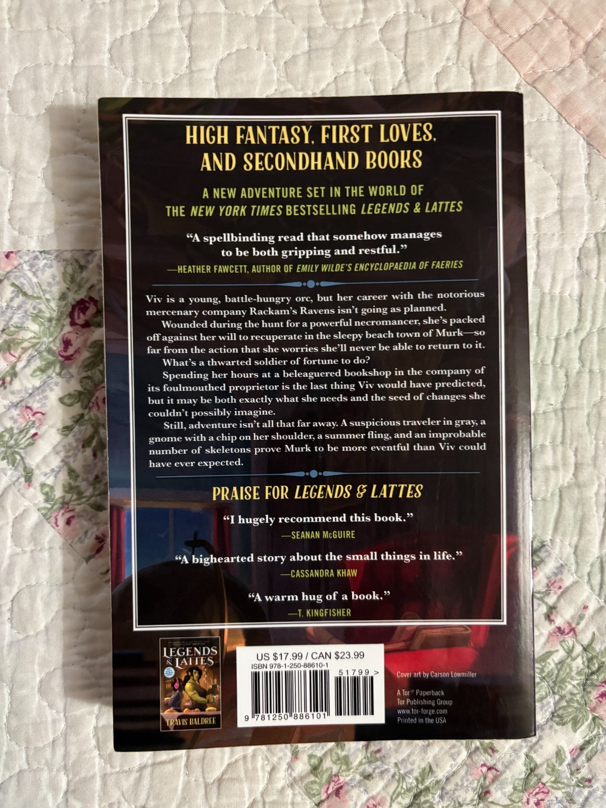Bookshops & Bonedust by Travis Baldree Trade Paperback Fantasy Book