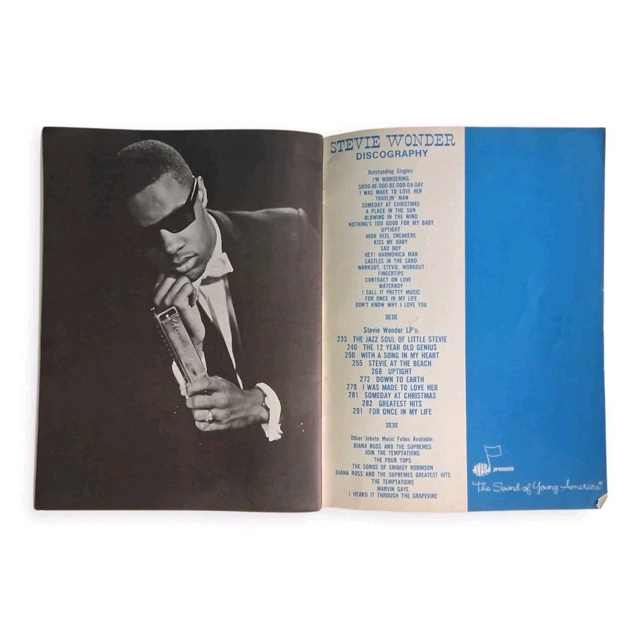 VGT Stevie Wonder – featuring „THE MOTOWN SOUND“ 47 Pages Songbook Jobete 1969