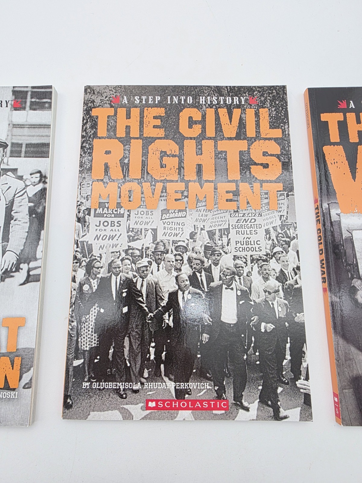Lot Of 3 A Step Into History Books, Cold War, Great Depression, & Civil Rights