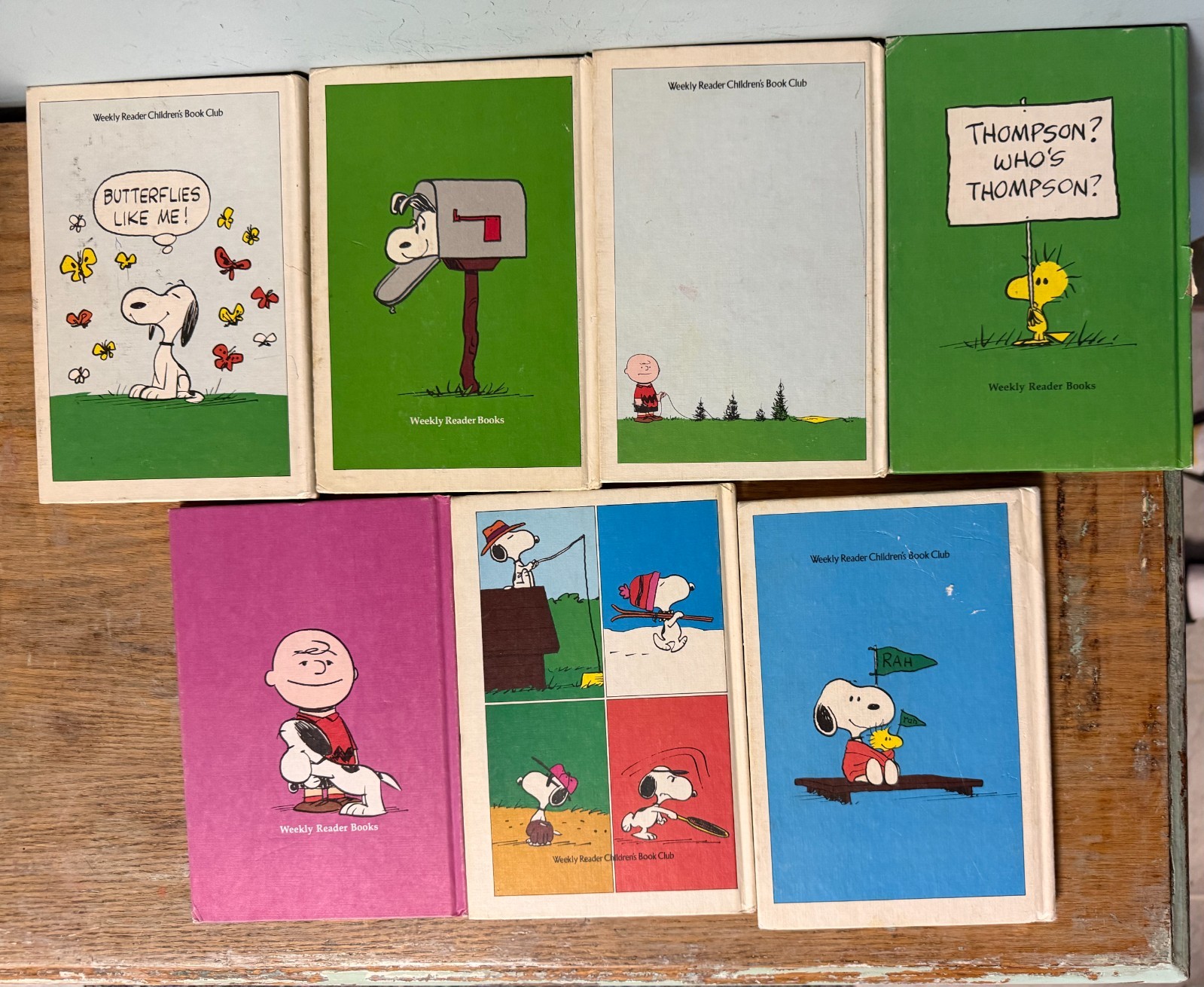 Weekly Reader HC Books Peanuts C. Schulz 1957 1960 1967 1973 1974 LOT 7 Snoopy
