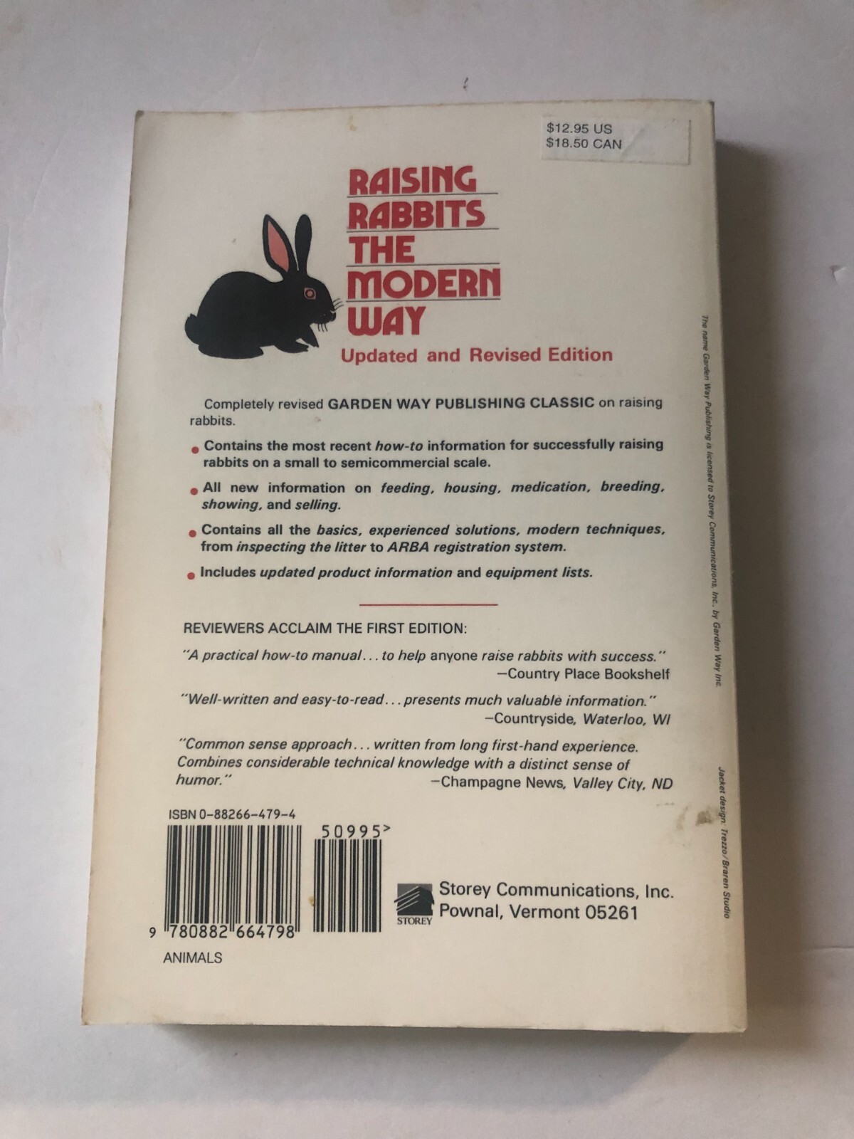 Raising Rabbits the Modern Way by Bob Bennett (1988 Update and Revised)