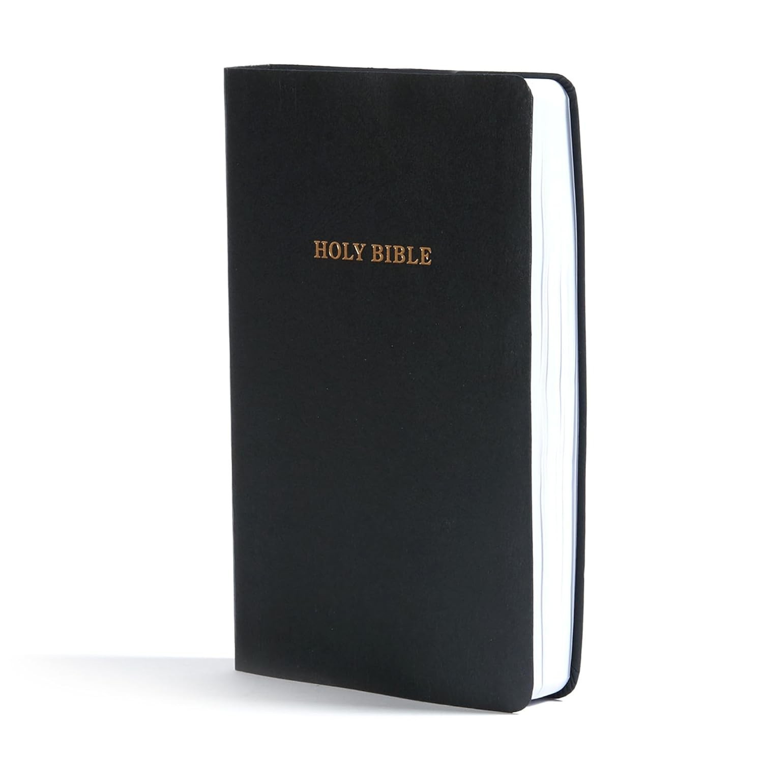KJV Bible Black Imitation Leather, KJV Holy Bible, Red Letter Easy-To-Read Bible