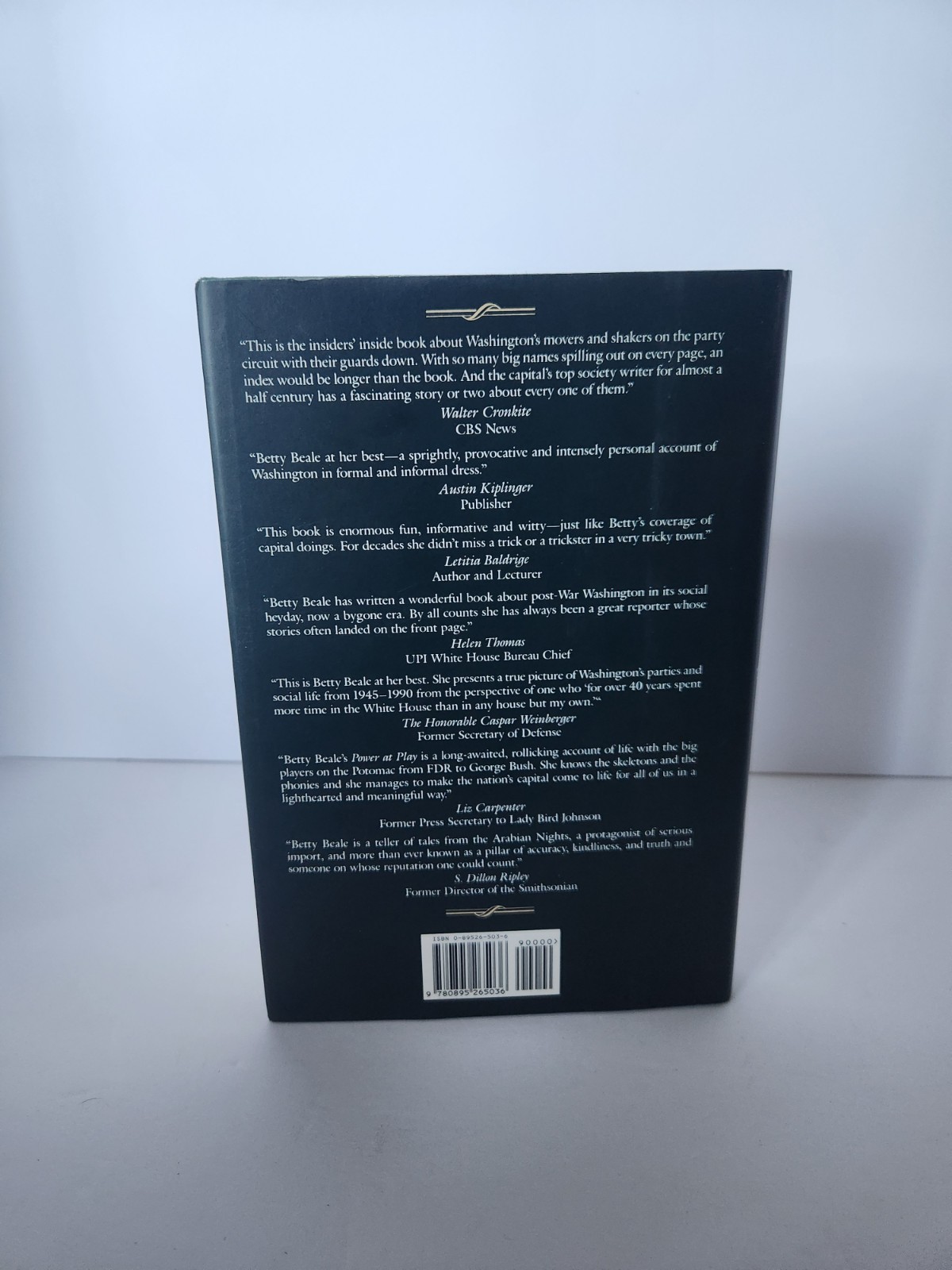 SIGNED Betty Beale Power At Play Memoir Hardcover Dust Jacket 1993 First Edition