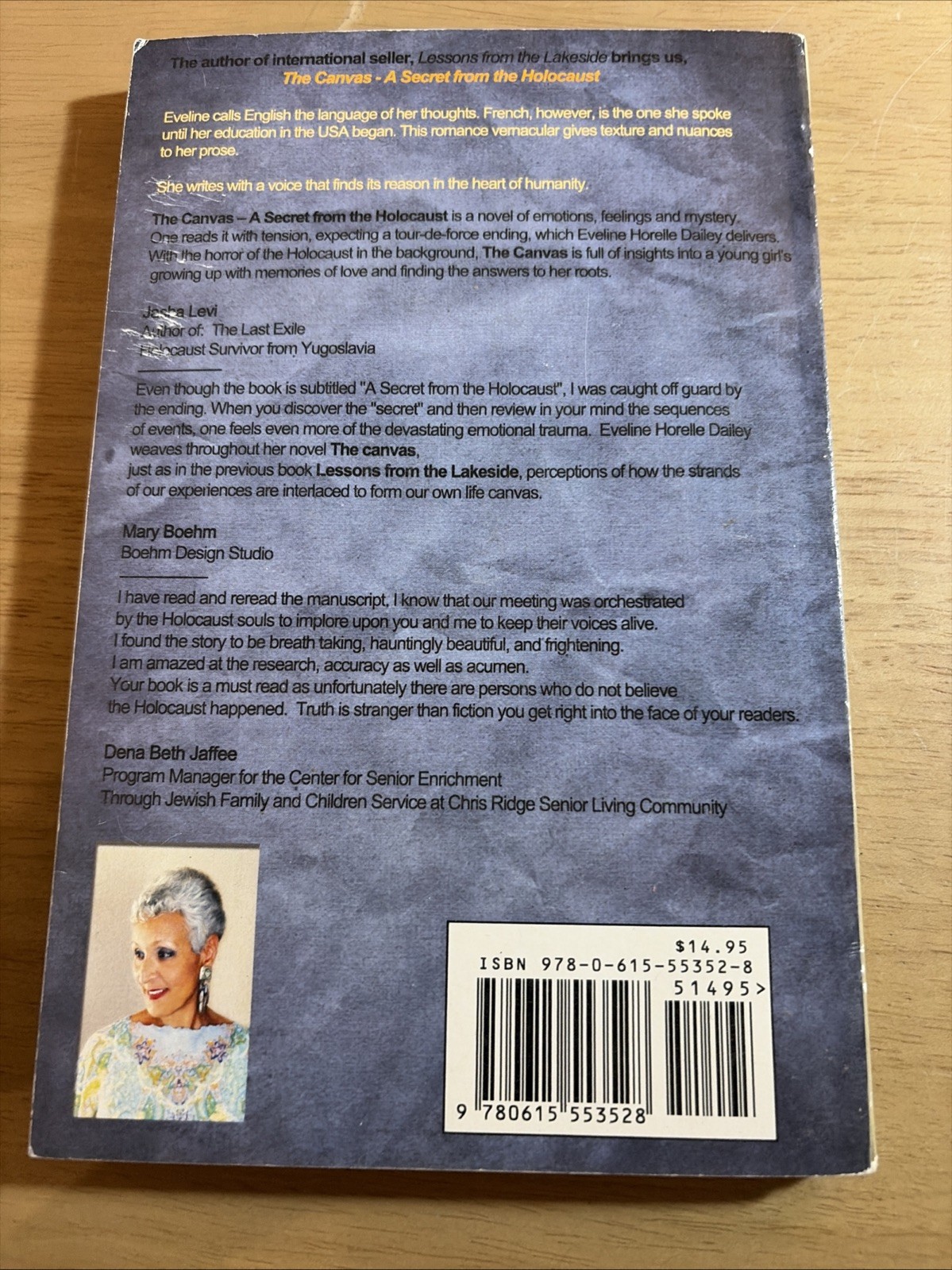 SIGNED ~ Canvas : A Secret from the Holocaust (memoir) Eveline Dailey