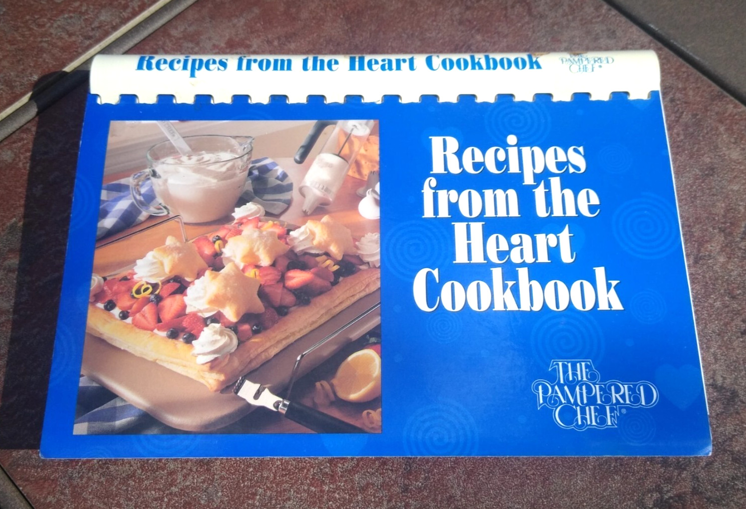 Vintage Pampered Chef Recipes From The Heart 1997 Spiral Cookbook 224 pages
