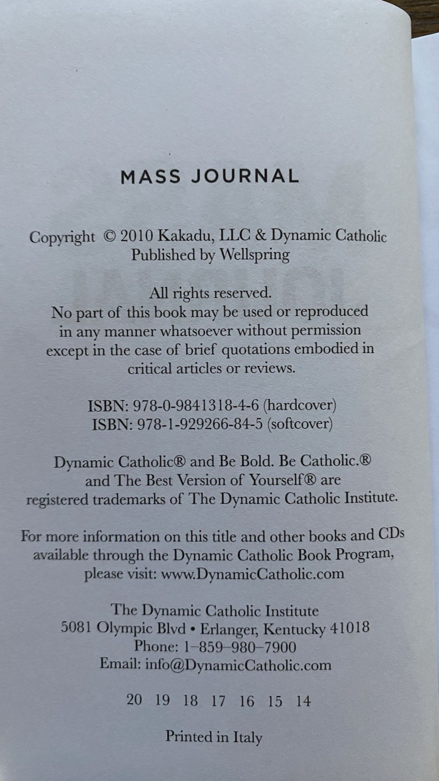 Matthew Kelly Lot 4 Mass Journal Holy Moments Resisting Happiness Catholic
