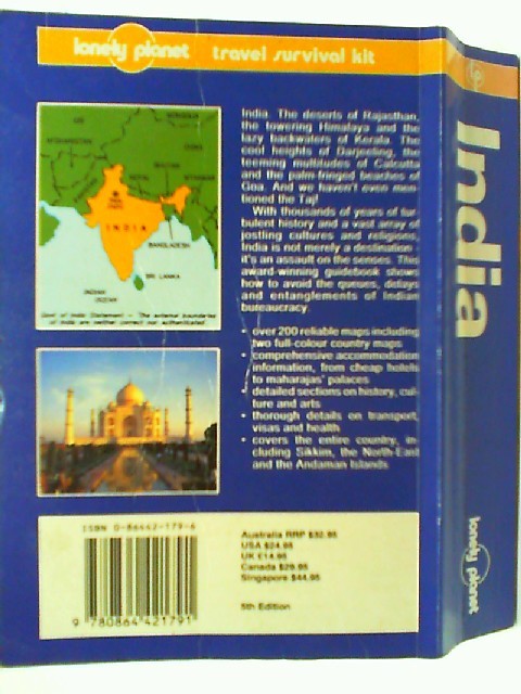 Lonely Planet India Finlay, Hugh, Geoff Crowther and Bryn Thomas:
