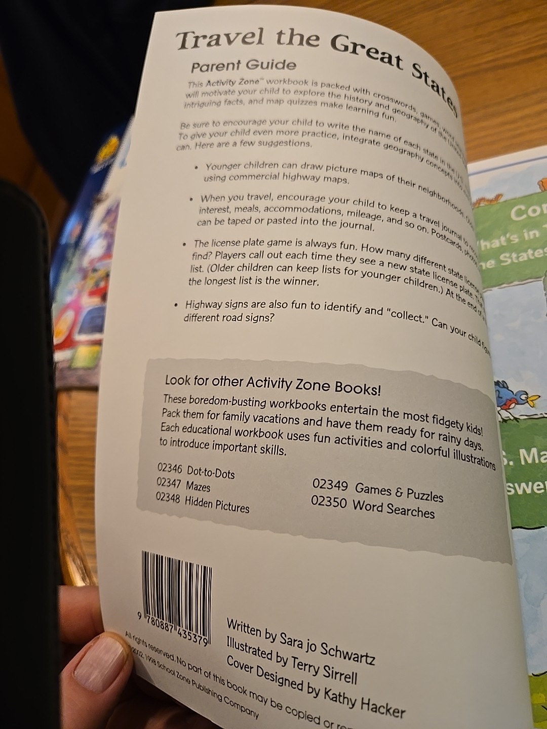 Travel the Great States School Zone 64 Pages, Ages 8 and Up Workbook NEW!