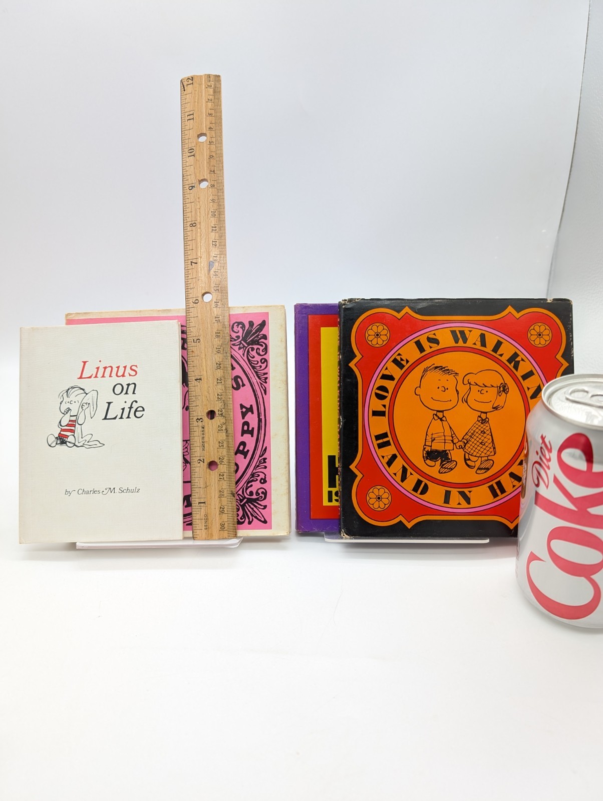 Lot Of 4 Vintage Peanuts Mini Hardcover Books 1960s Determined Productions DJ