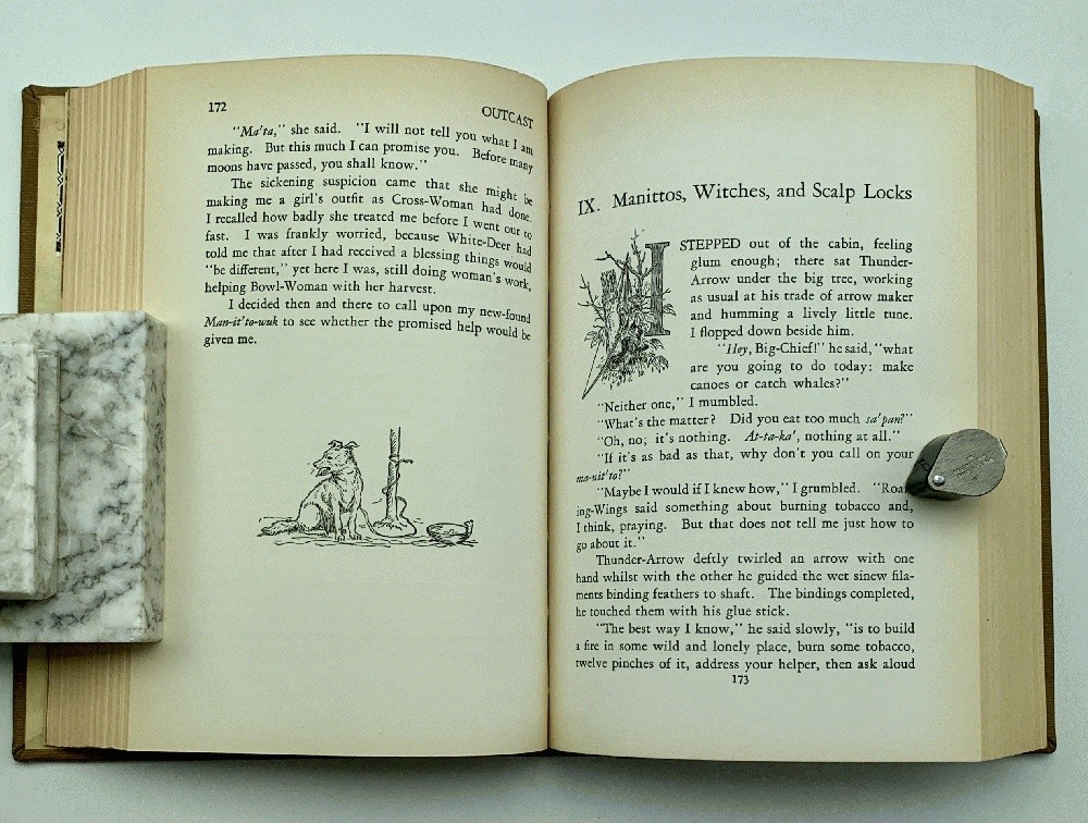 Dickon Among The Indians by M. R. Harrington 1938 Clarence Ellsworth Illustrat..