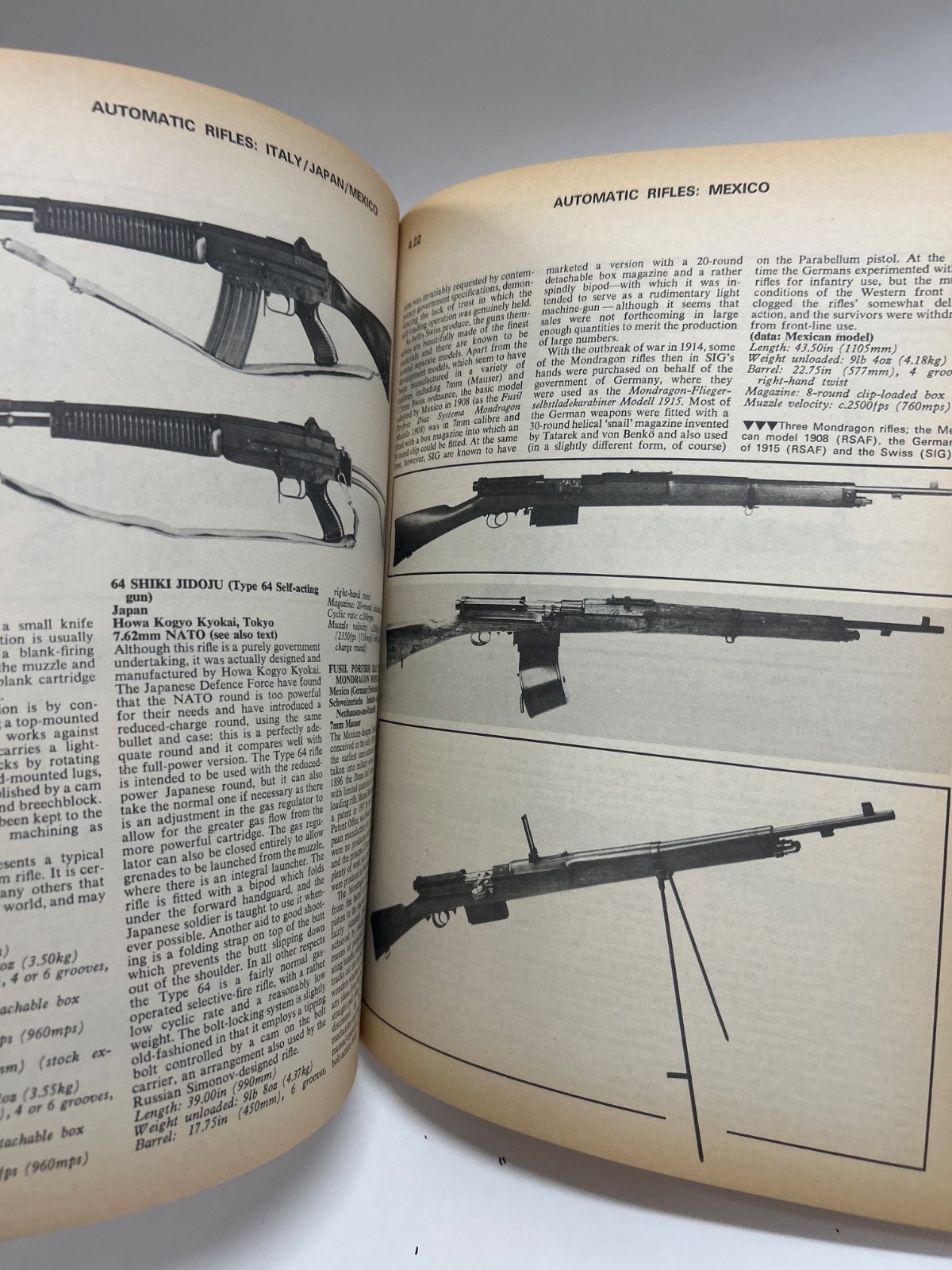Vintage Firearms paperback book“Military Small Arms of 20th Century“ 1973