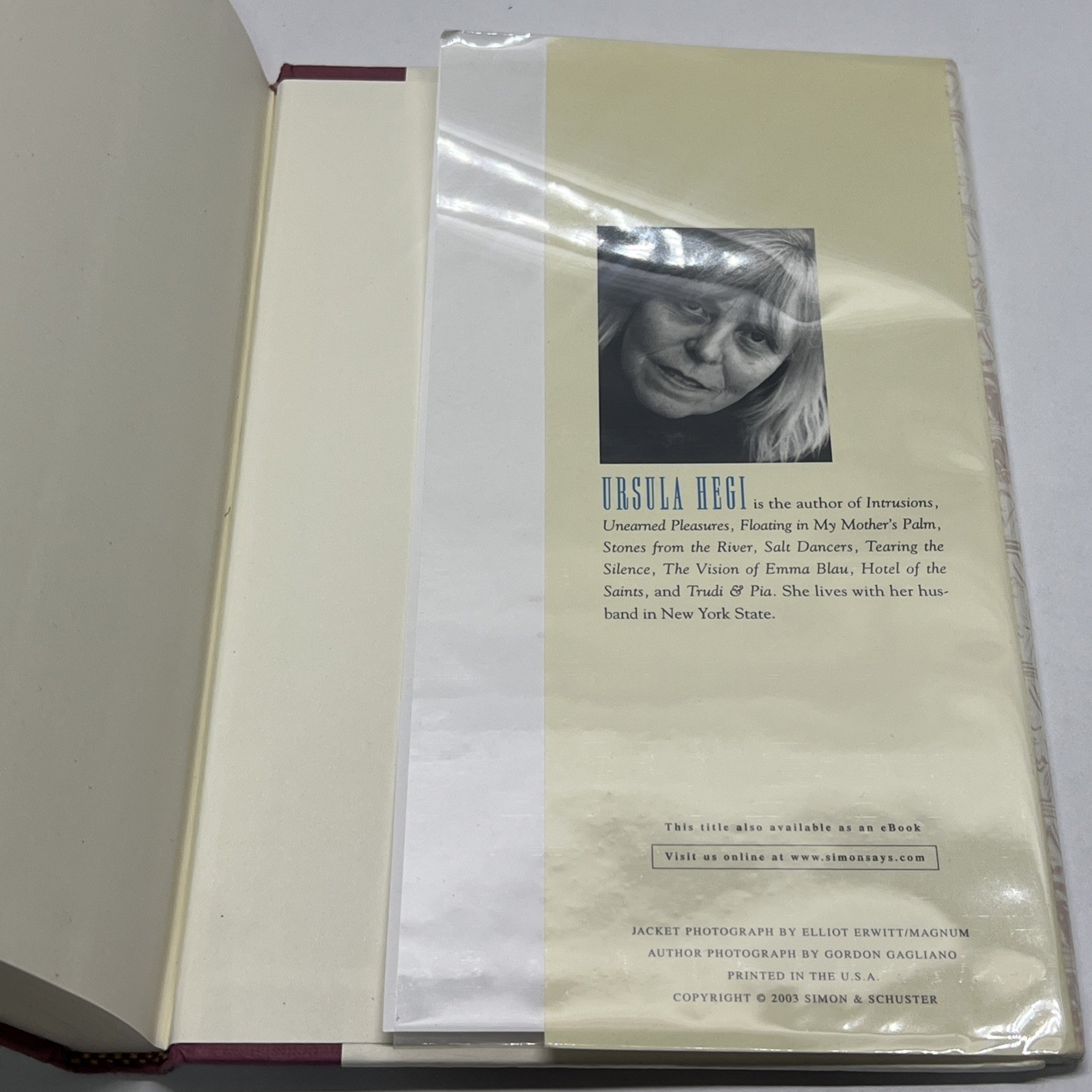 Sacred Time Ursula Hegi 2003 Simon and Schuster First Edition SIGNED