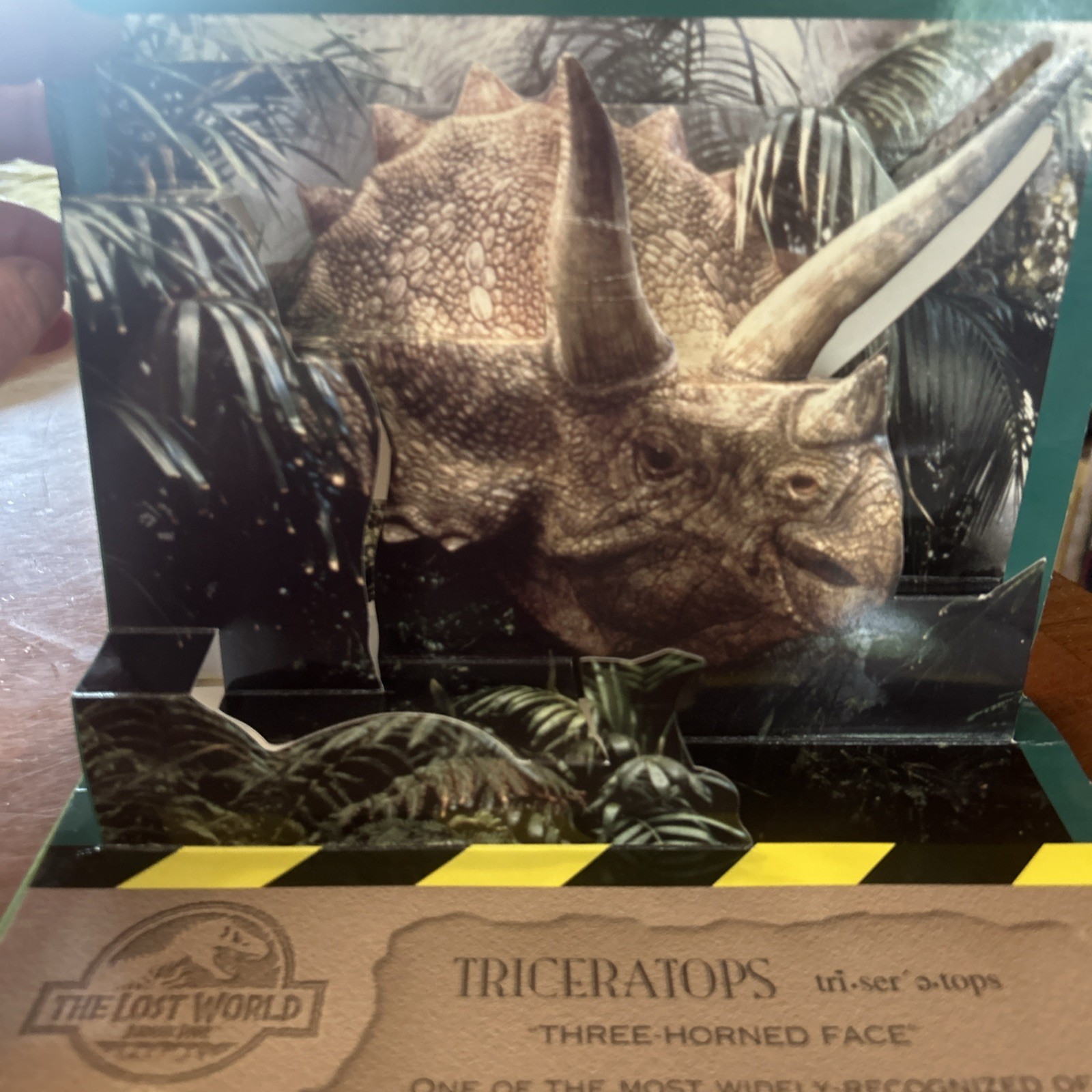 1997 JURASSIC PARK THE LOST WORLD HC Landoll’s POP UP Book