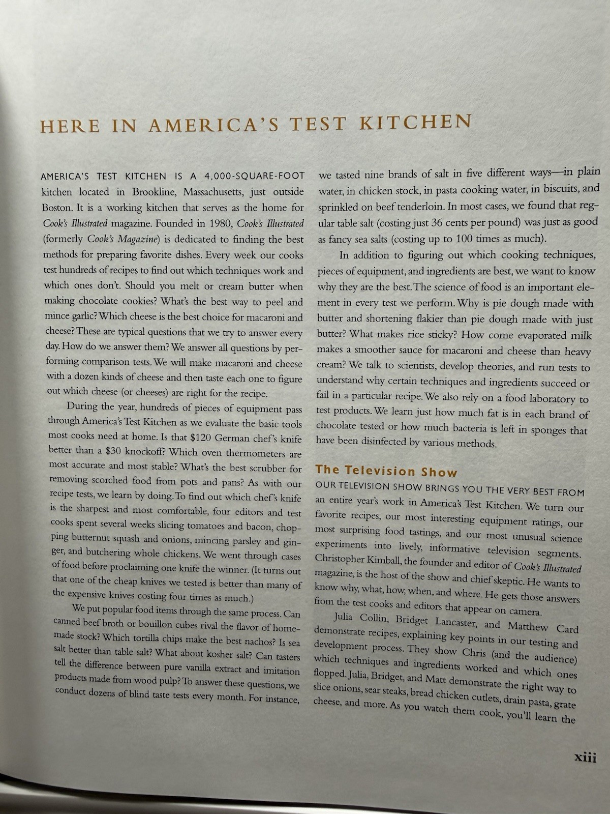 America’s Test Kitchen HC/DJ 2002 Cook’s Illustrated Recipes Techniques