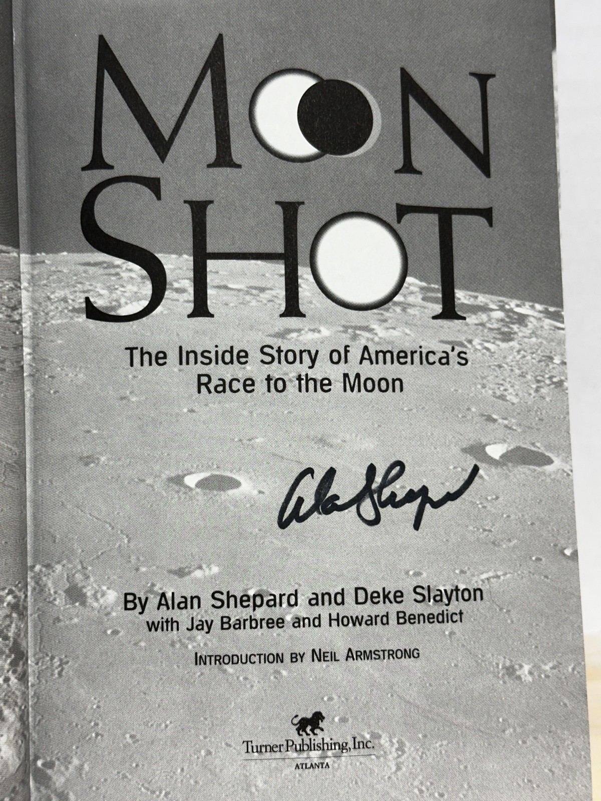 MOON SHOT – FIRST EDITION SIGNED BY ASTRONAUT ALAN SHEPARD 1994
