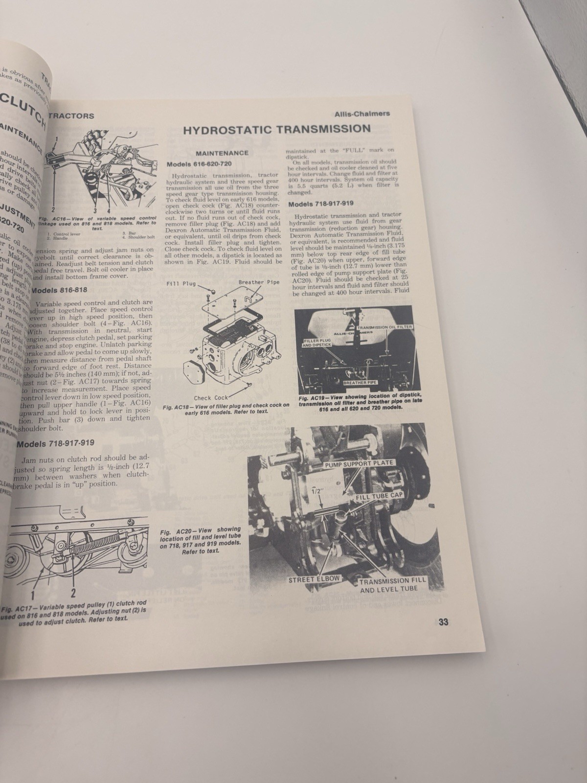 COMPACT TRACTOR SERVICE MANUAL TECHNICAL PUBLICATIONS BOOK VTG RARE