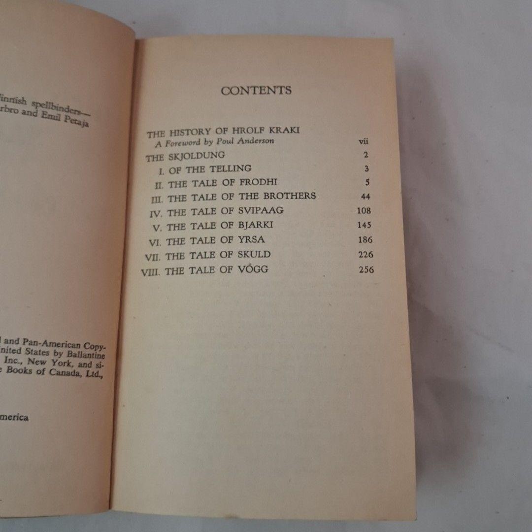 Hrolf Kraki’s Saga By Poul Anderson (1973 PB) Ballantine Del Rey Fantasy 1st Ed